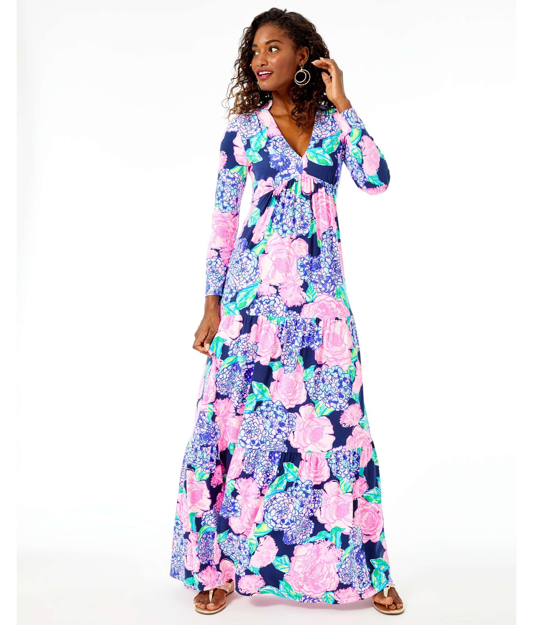 Lilly Pulitzer Martinique Tiered Maxi ...