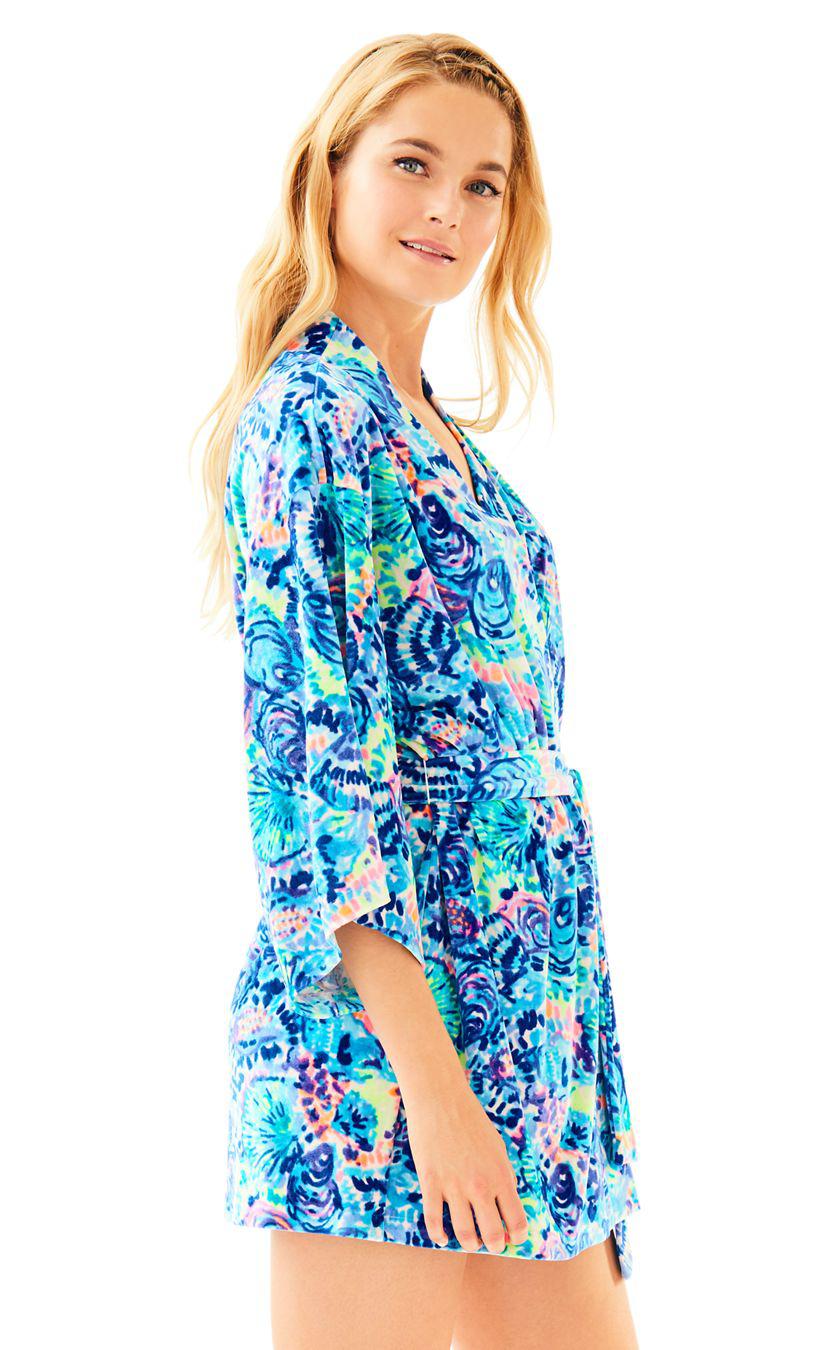 Lilly Pulitzer Elaine Robe in Blue - Lyst