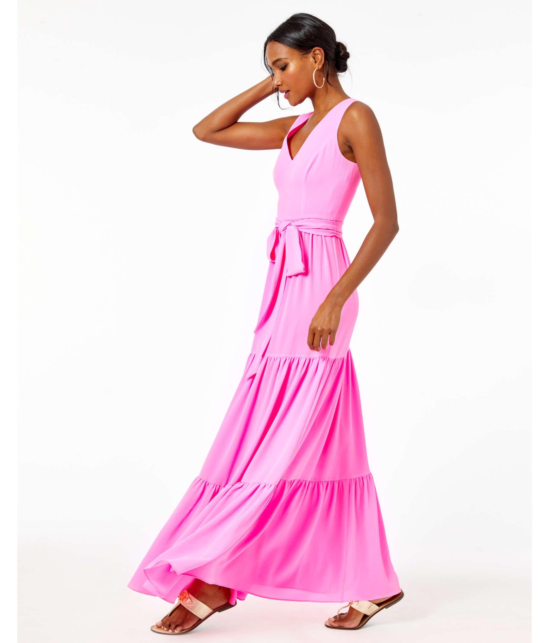 lilly pulitzer pink maxi
