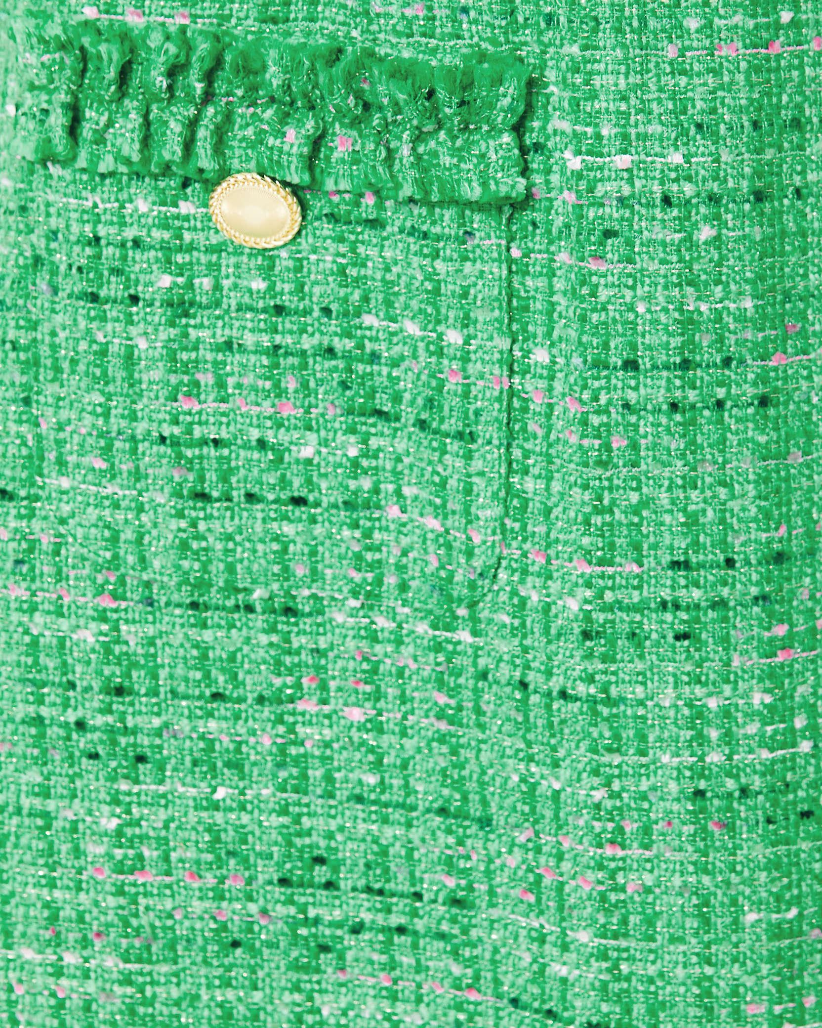 Lilly Pulitzer Ryner Boucle Tweed Shift Dress in Green | Lyst