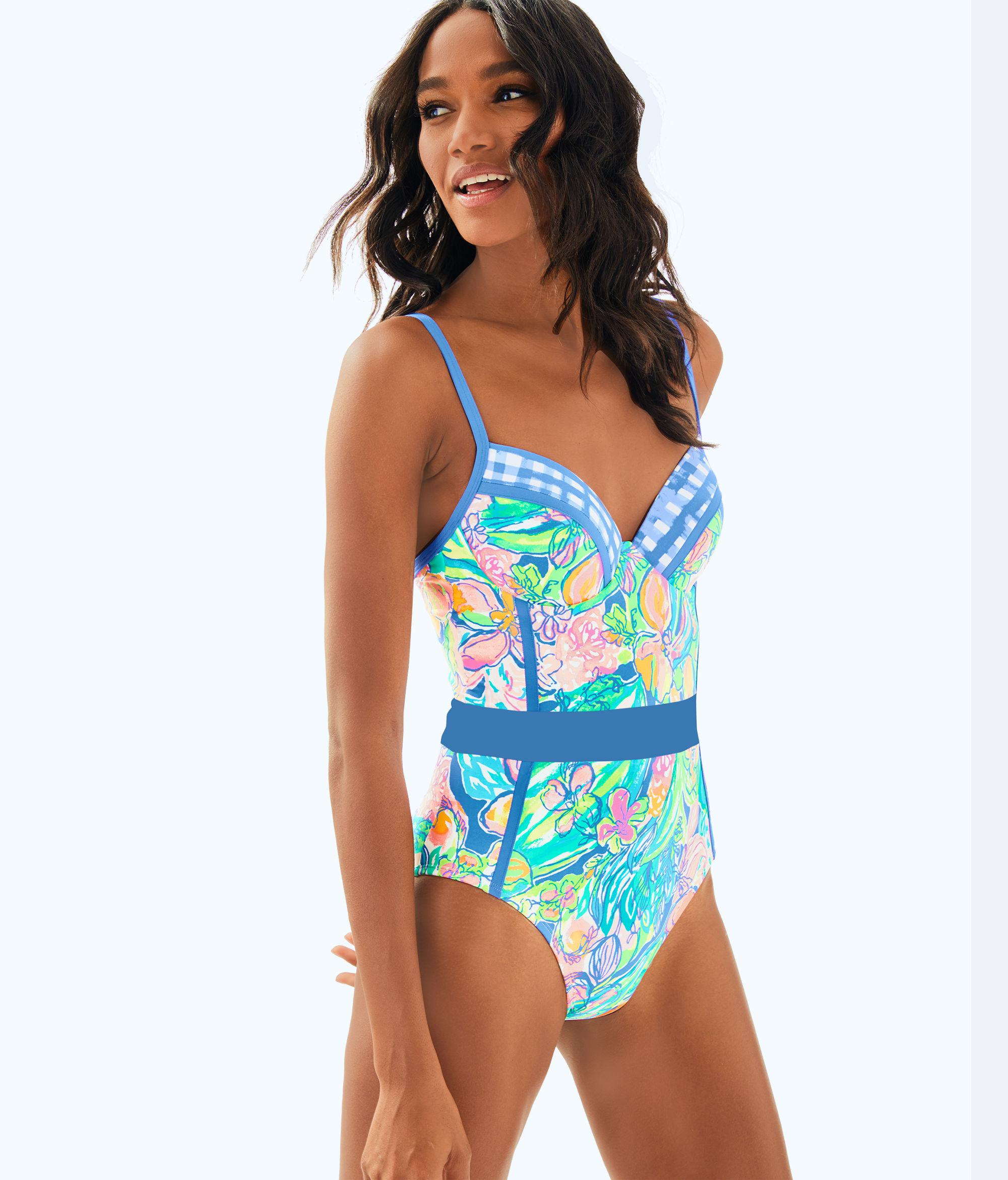 Lilly Pulitzer Synthetic Palma One Piece Swimsuit in Blue - Lyst