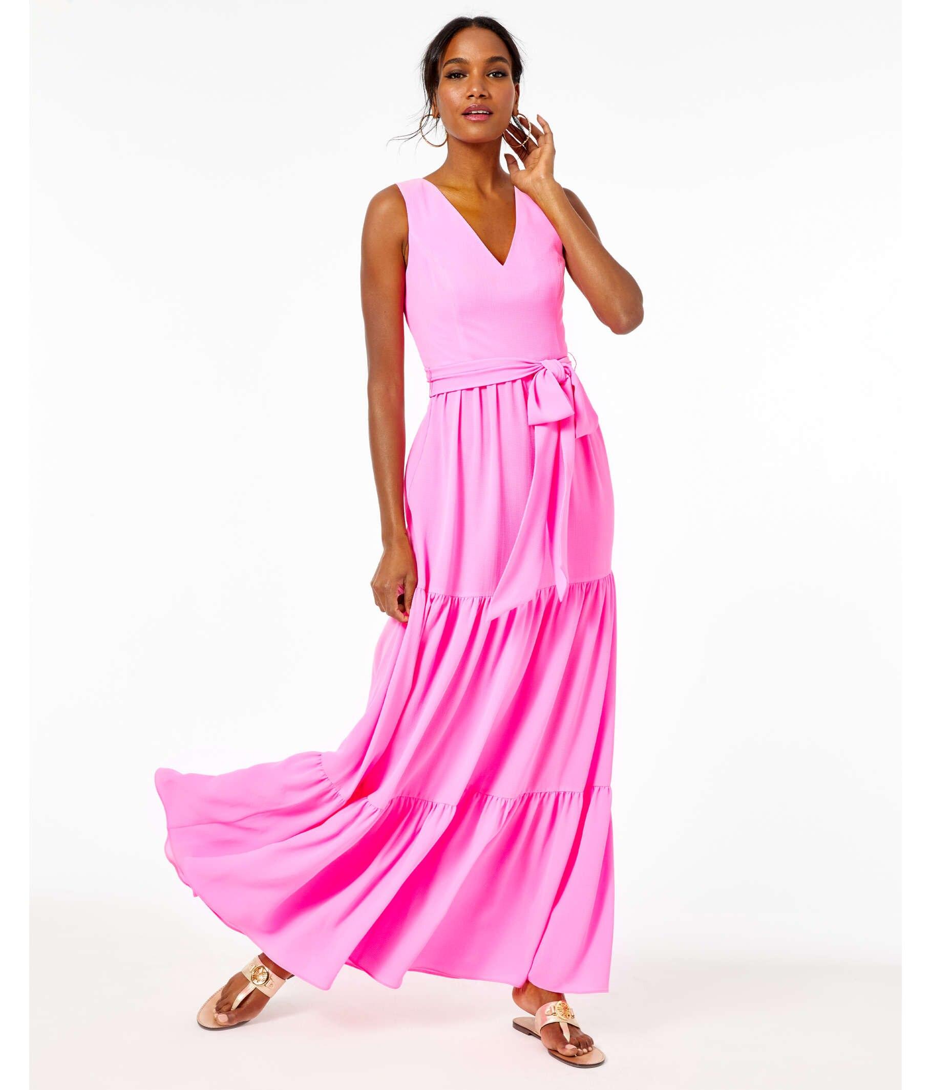 lilly pulitzer pink maxi