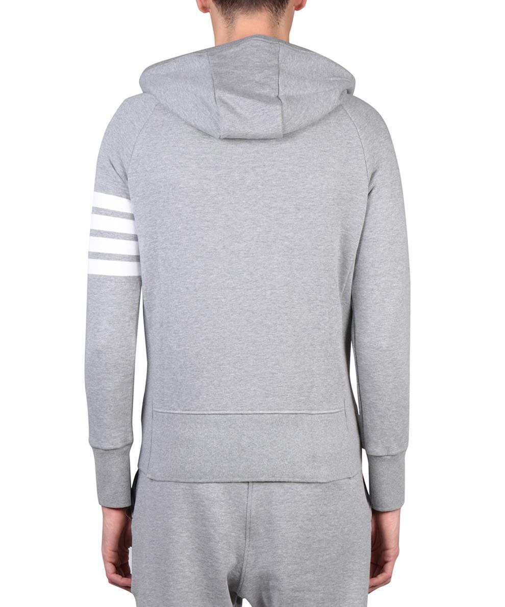 Lyst - Thom Browne Stripe Print Cotton Sweatpants in Gray for Men
