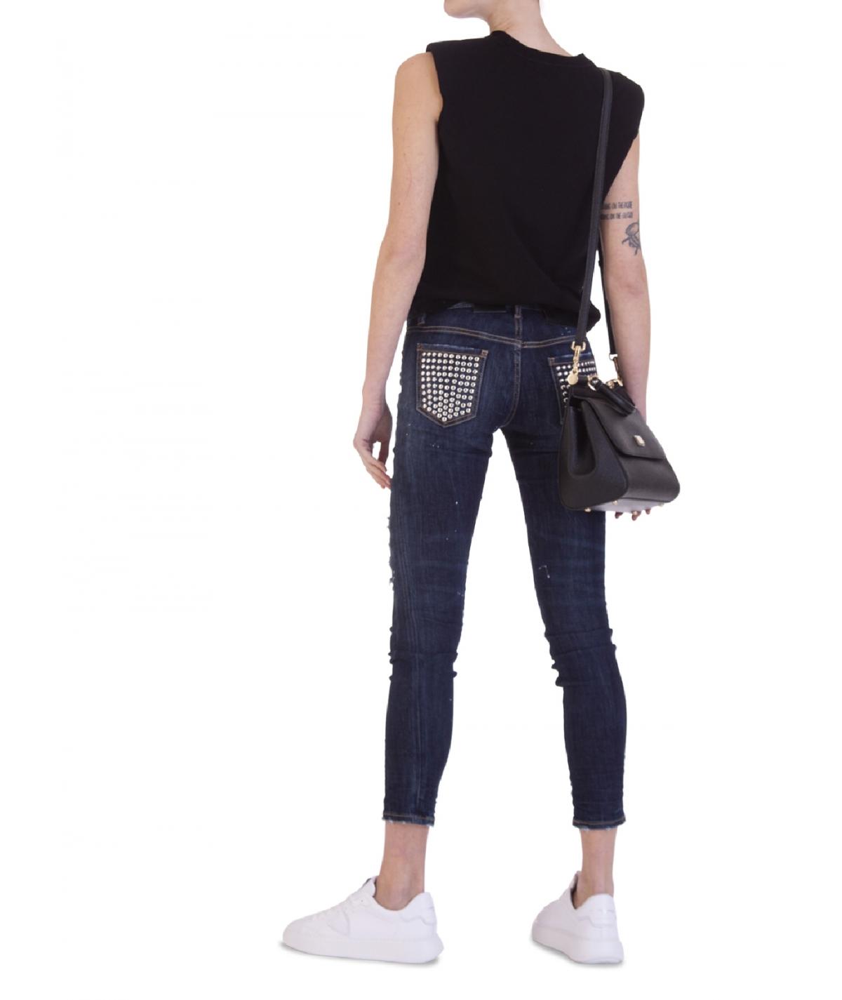 dark blue dsquared jeans