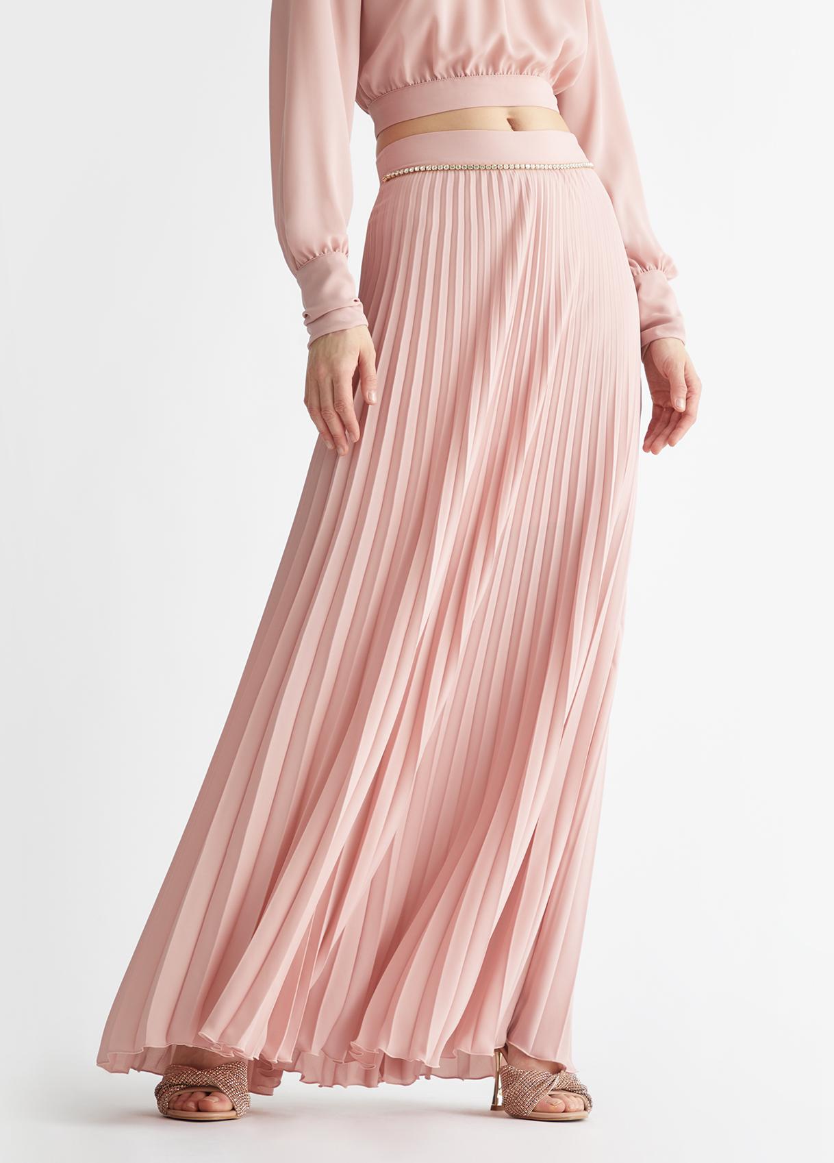 Liu Jo Jupe Longue Plissée Vieux Rose Liu Jo en coloris Rose Lyst