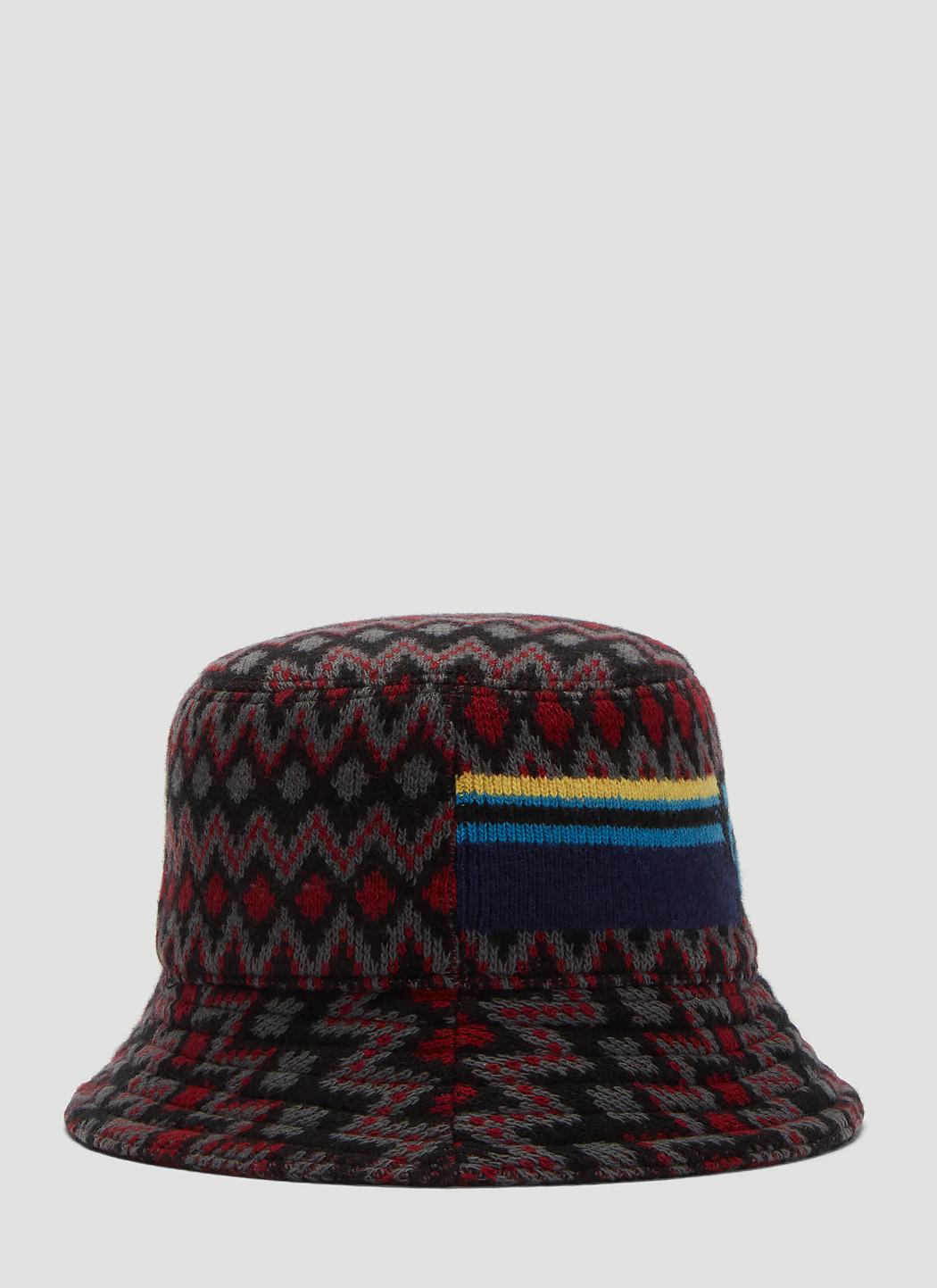 Prada Wool Knitted Bucket Hat In Black for Men Lyst