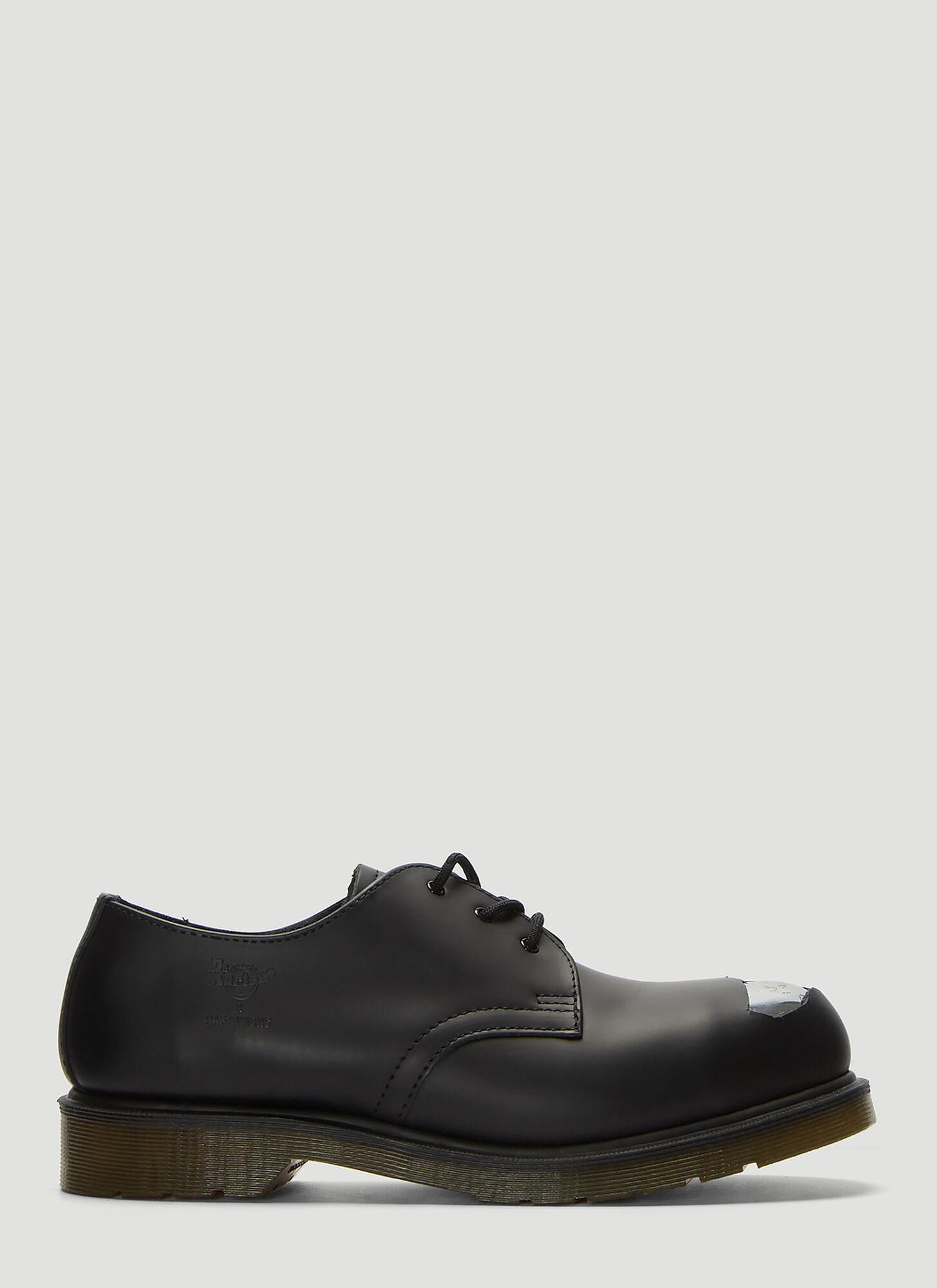 Raf Simons X Dr. Martens Exposed Steel Toe Shoes in Black for Men | Lyst