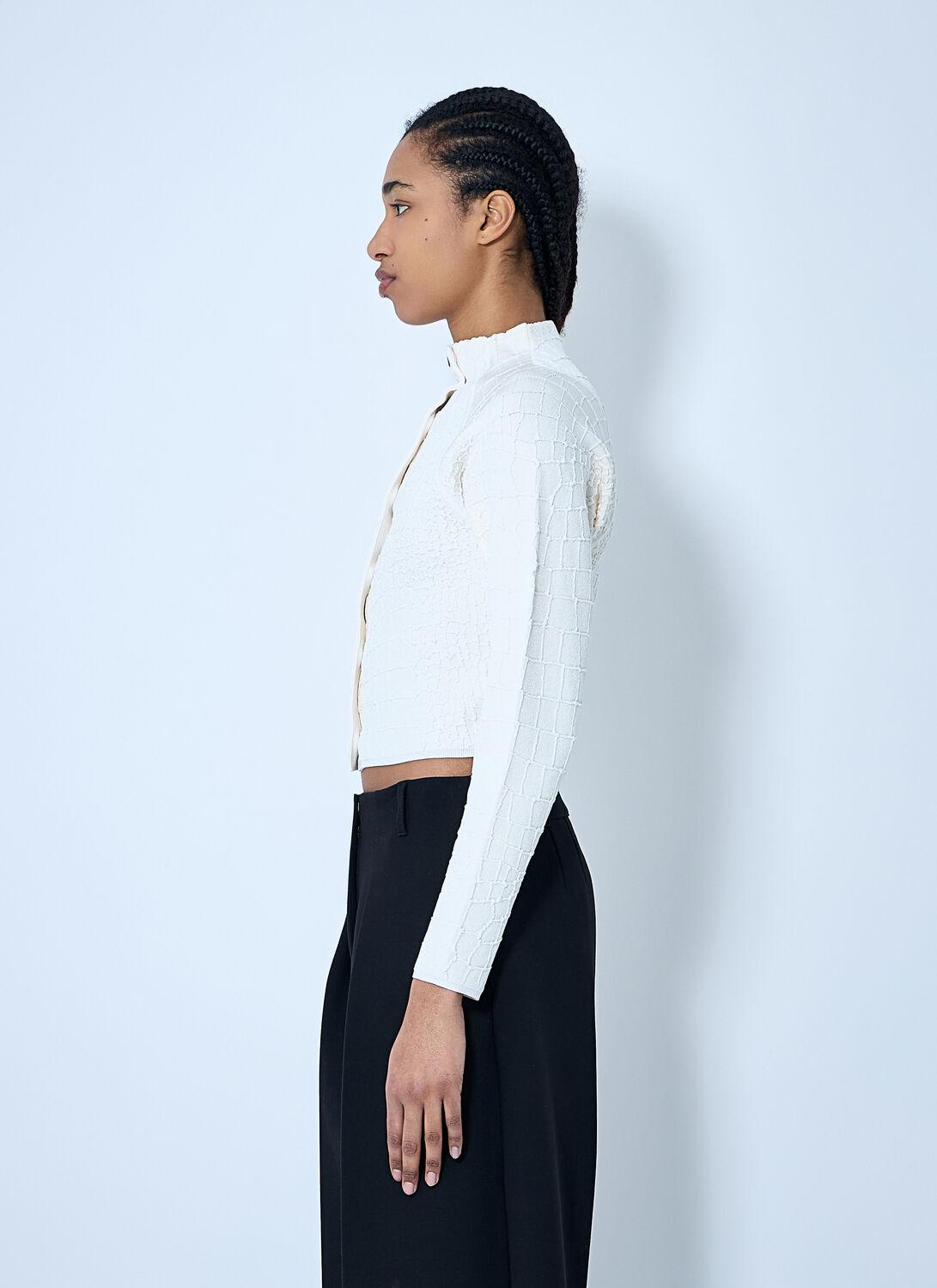 Tシャツ・カットソー JACQUEMUS Le Cardigan Scala Jacquemus Le Cardigan Scala in White | Lyst