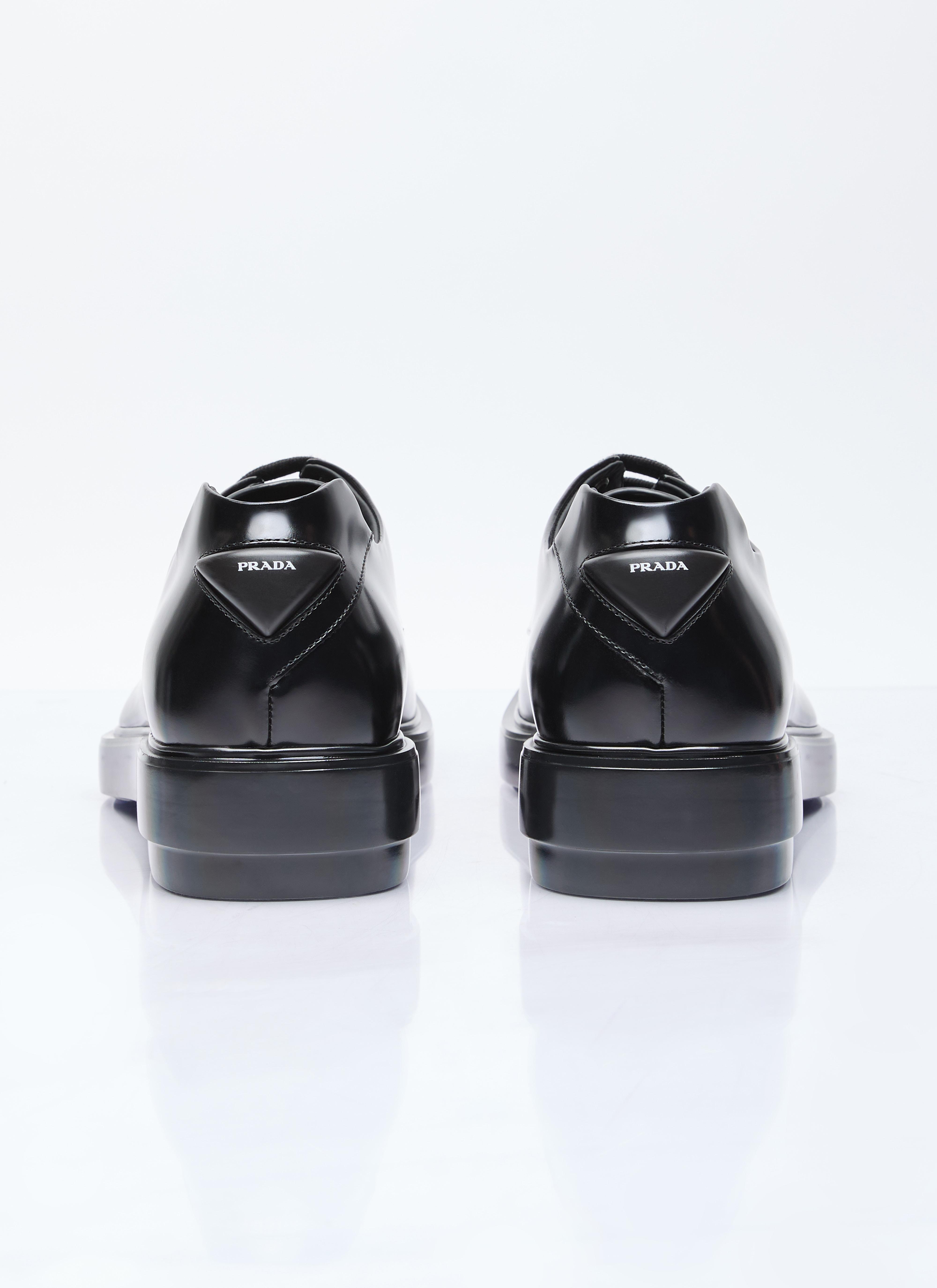 Prada Square Toe Derby Shoes in Black for Men | Lyst Prada Square Toe Derby Shoes in Black for Men | Lyst