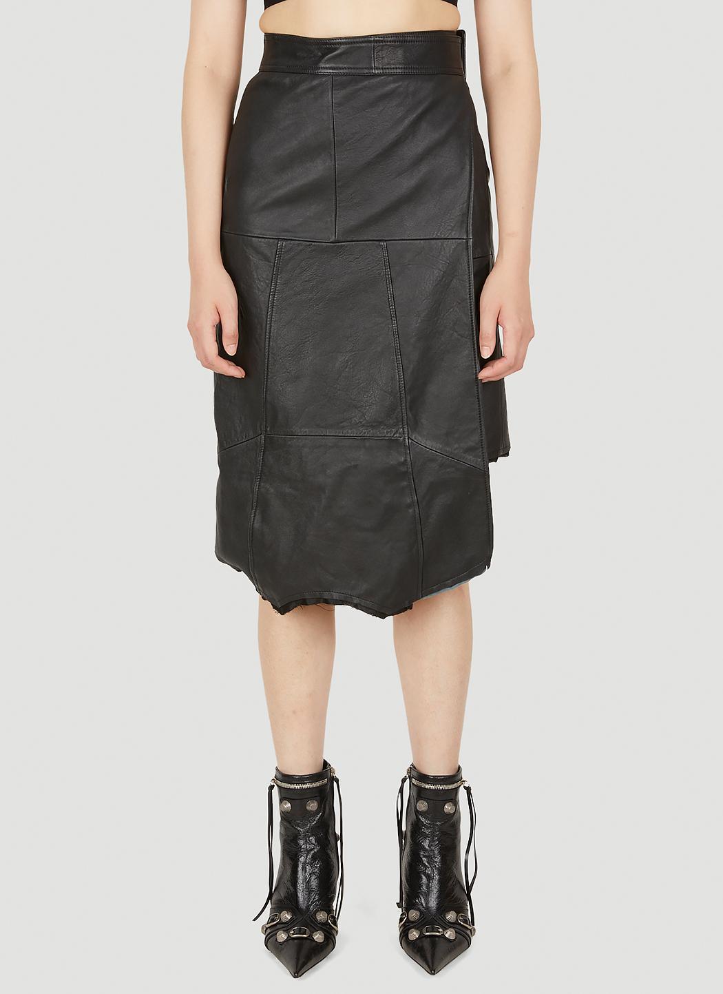 Balenciaga Upcycled Skirt in Black Lyst