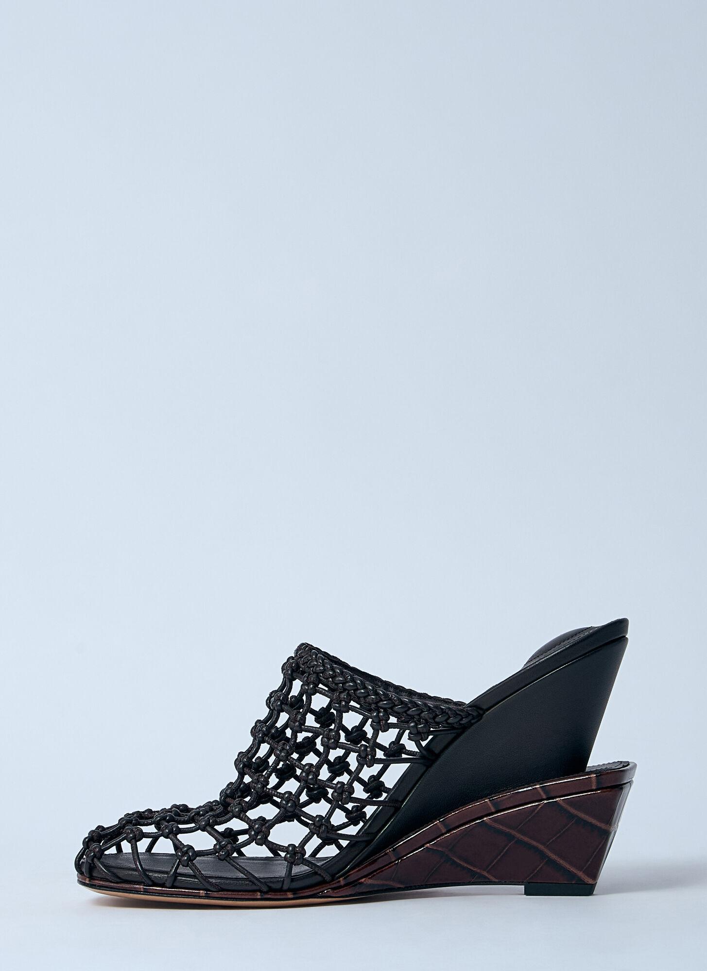 Jacquemus Les Doubles Tressães Wedge Sandals in White | Lyst