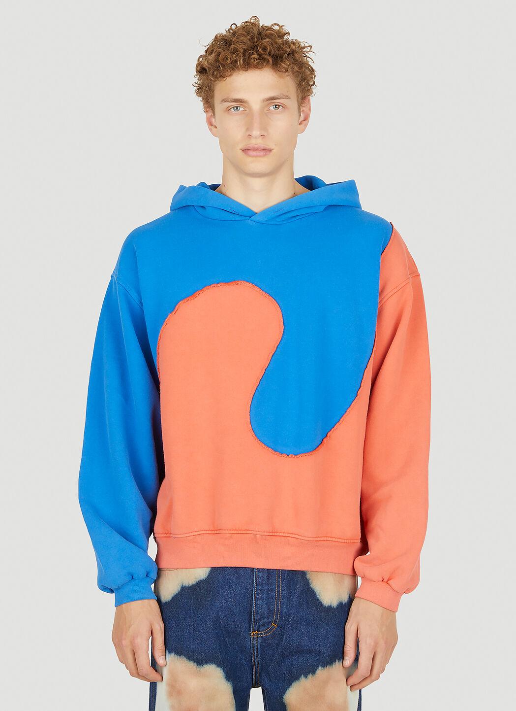 ERL Swirl Hooded Sweatshirt in Blue for Men | Lyst Canada