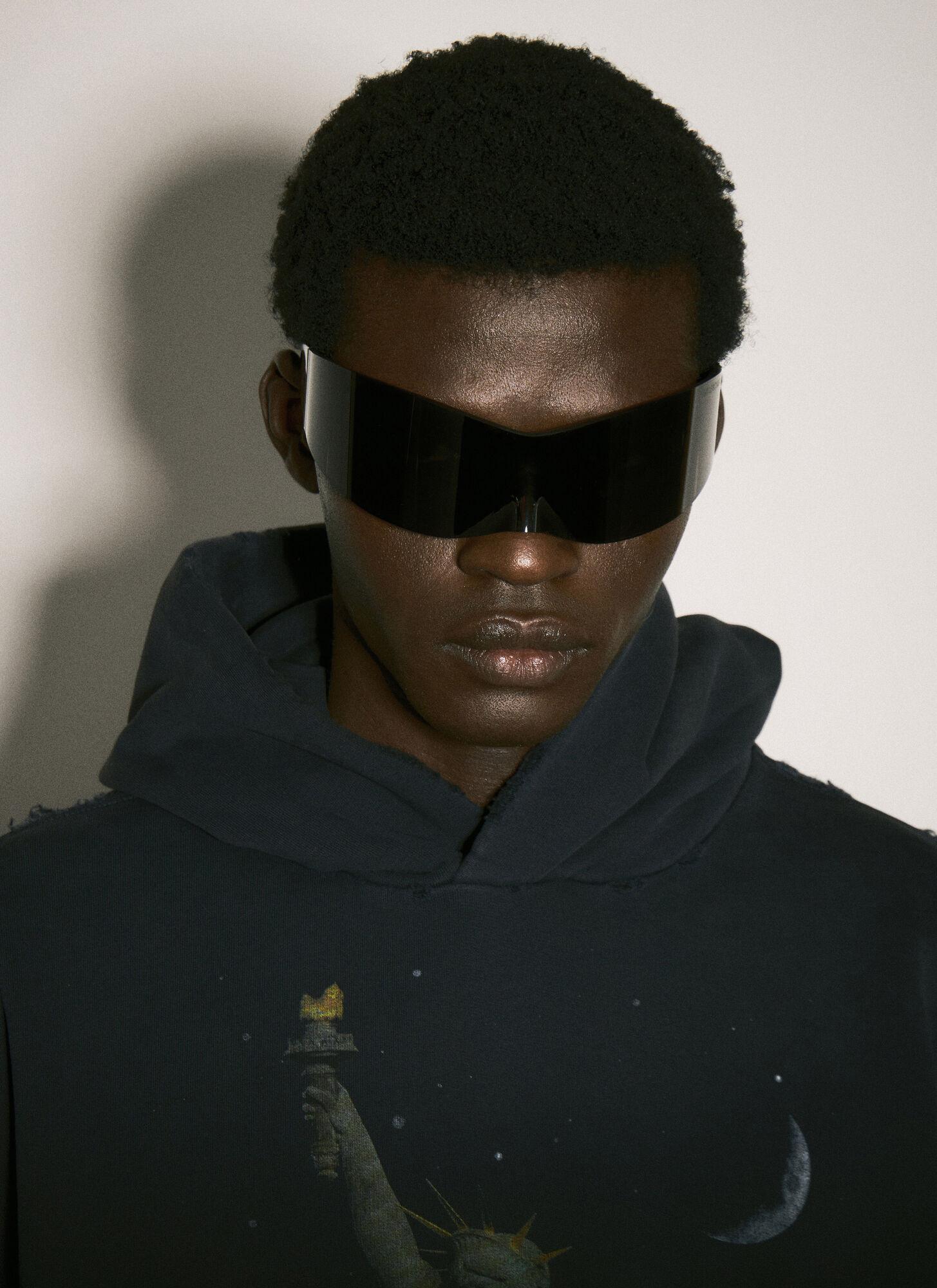 Balenciaga Panther Mask Sunglasses in Black | Lyst UK