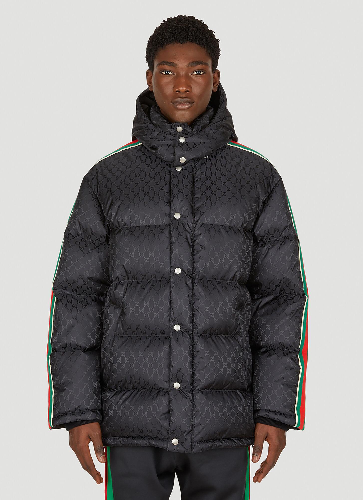 Gucci GG Hooded Puffer Jacket in Black for Men Lyst