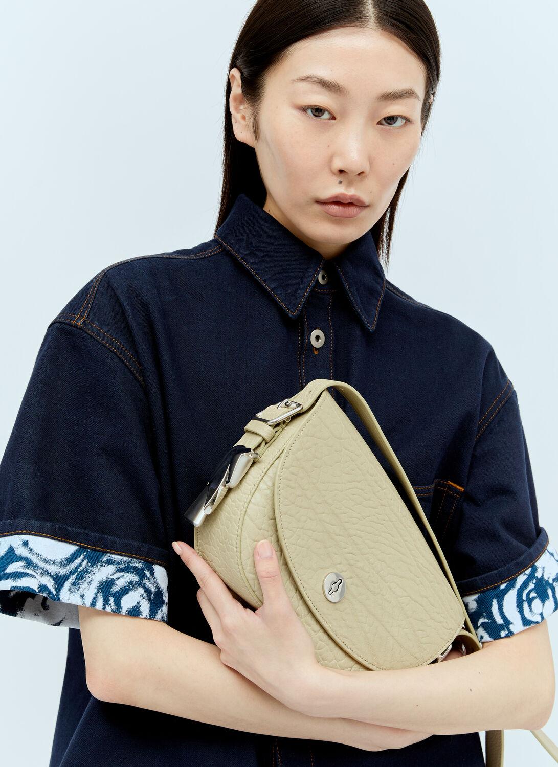 【Burberry】LL SM CHESS SATCHEL YUR Burberry Medium Chess Leather Shoulder Bag | Neutrals | FARFETCH