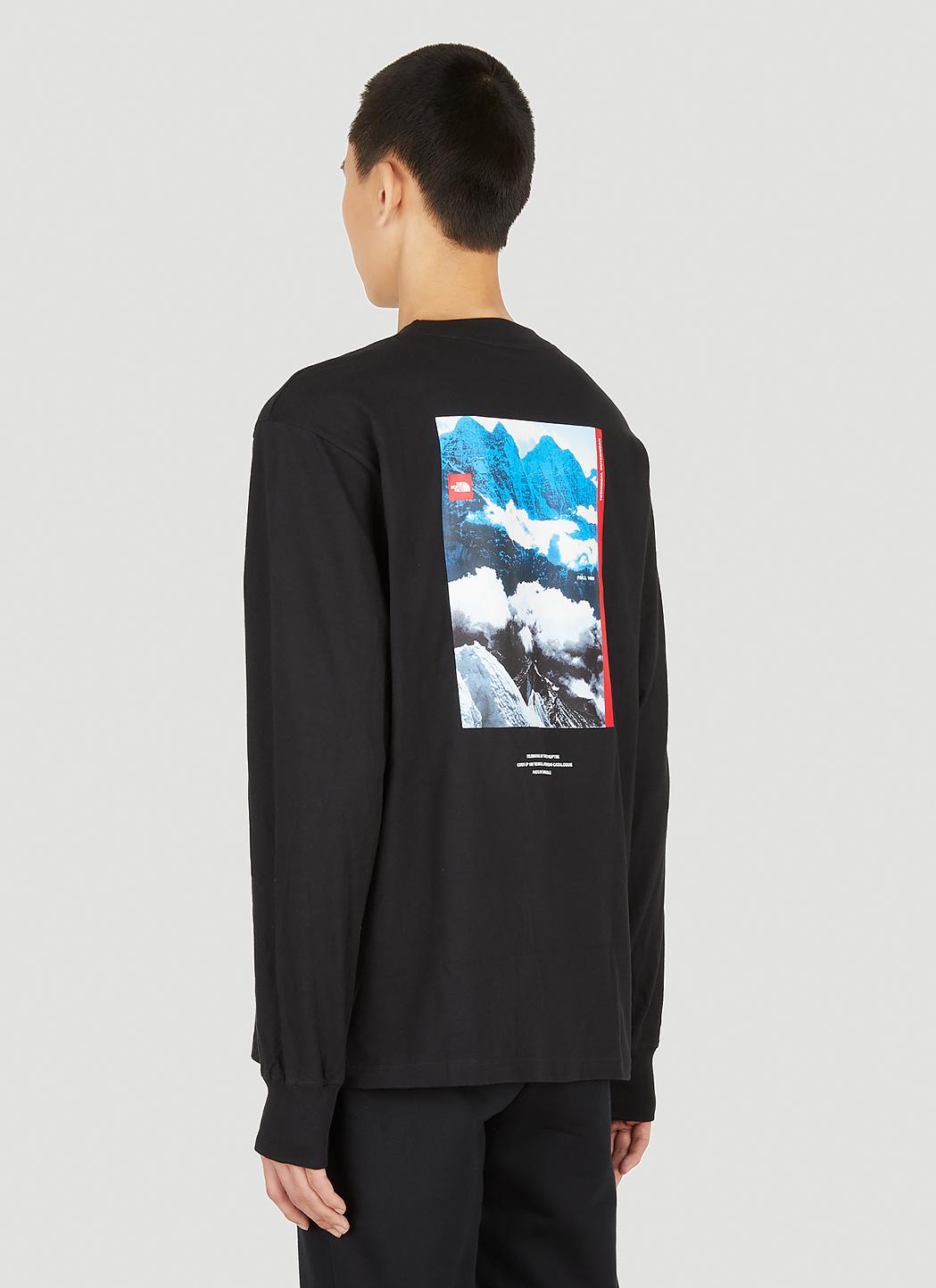 The North Face Small Logo long sleeve T-shirt in black