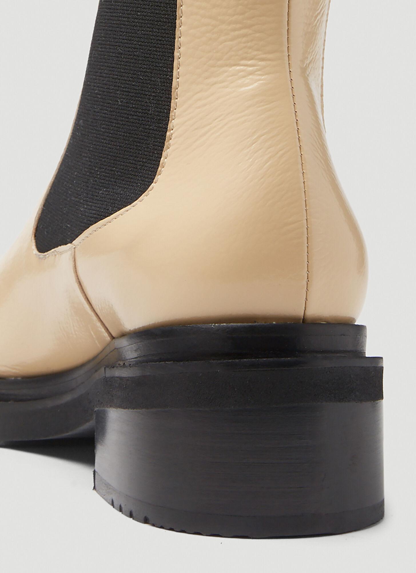 BY FAR Leather Rika Chelsea Boots in Beige (Natural) - Save 52% | Lyst