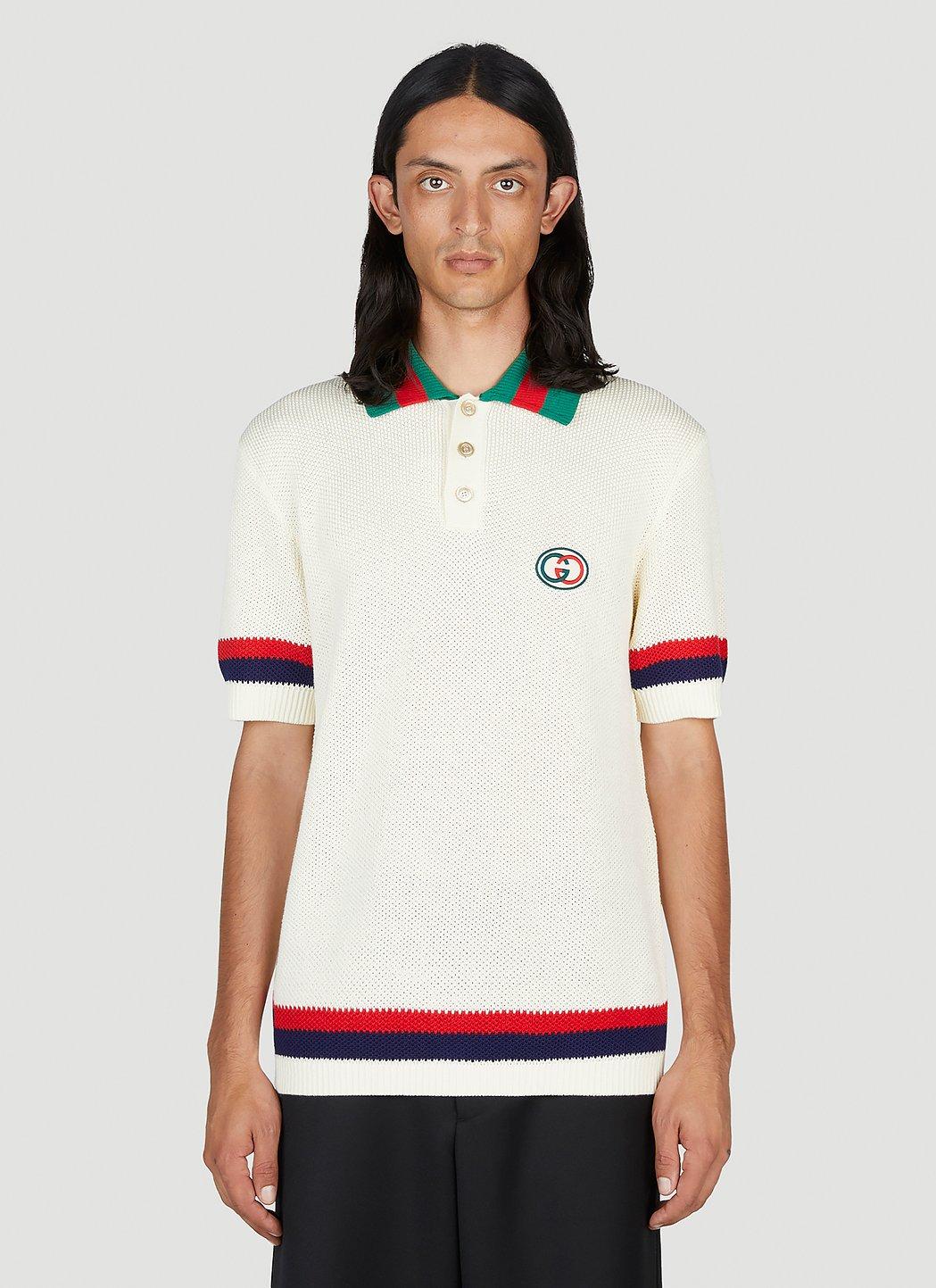 Gucci Web Polo Shirt in White for Men | Lyst Canada