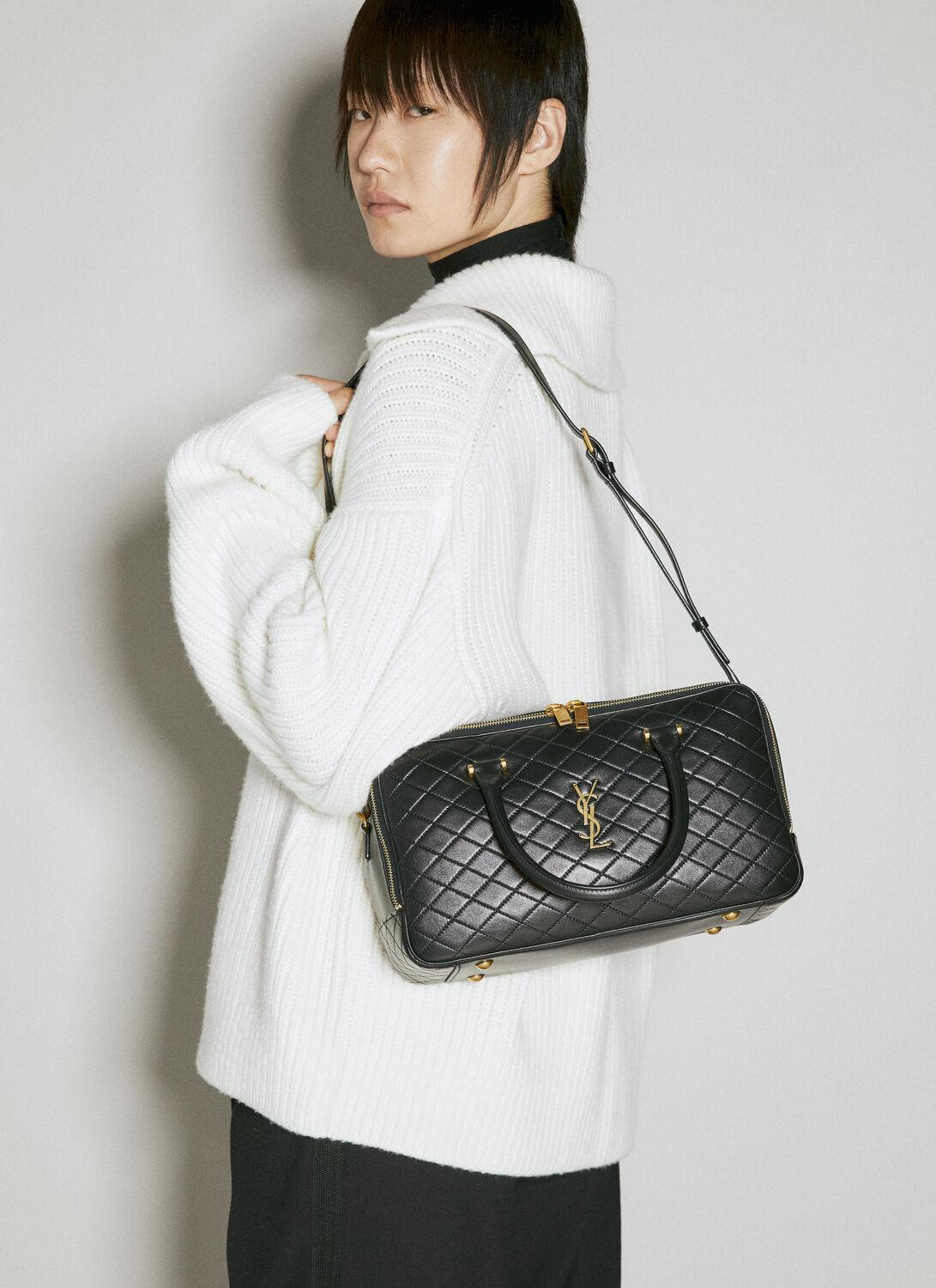 Saint Laurent Lyia Duffle Handbag in Black Lyst