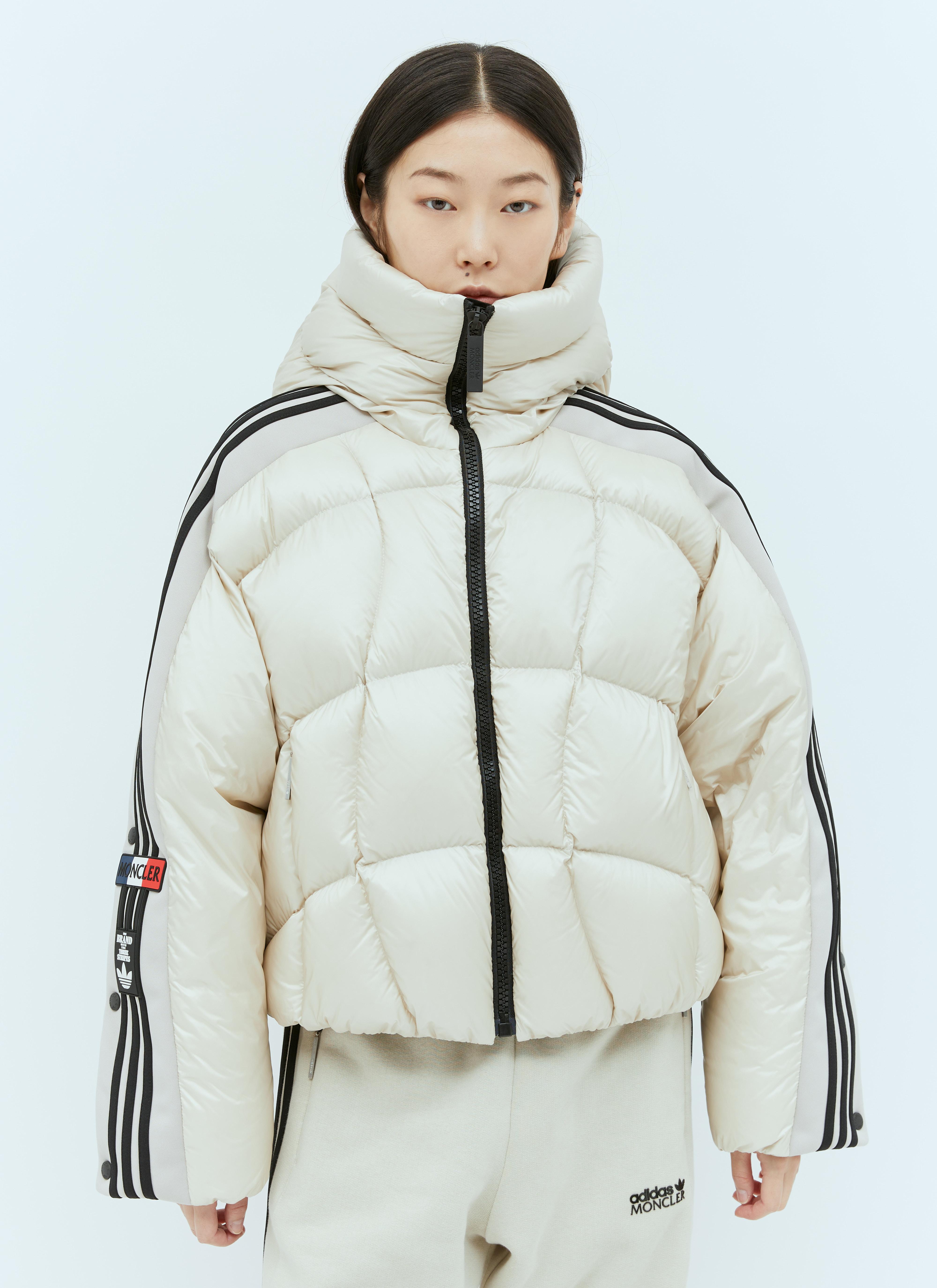 Moncler x adidas Originals Funise Short Down Jacket in Gray | Lyst