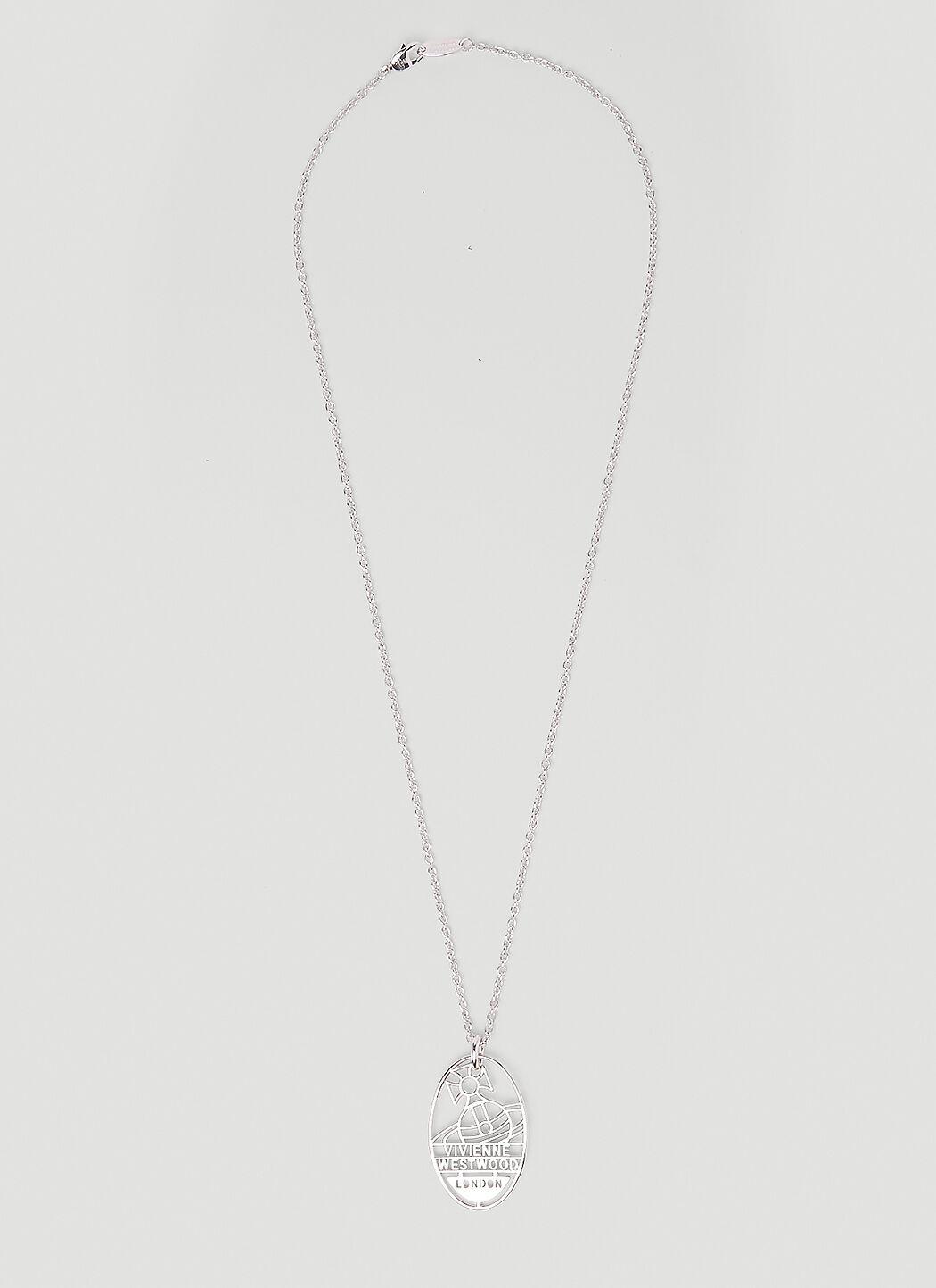 Vivienne Westwood Logo Outline Necklace in Metallic for Men | Lyst ...