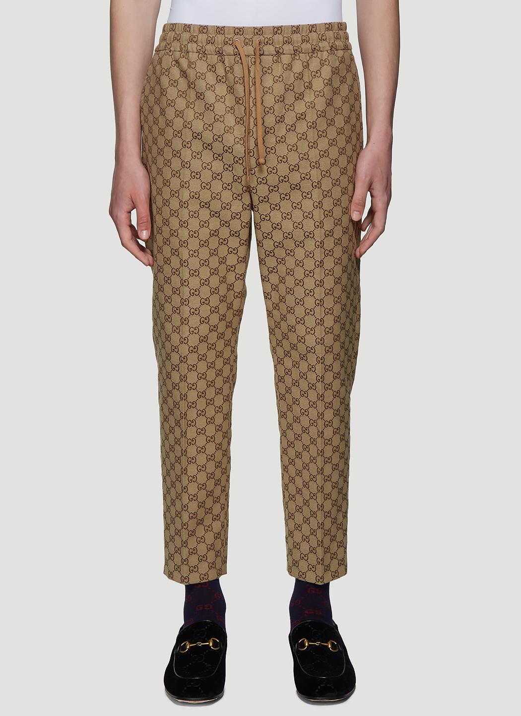 Gucci GG Canvas jogging Pant in Natural for Men - Save 34% - Lyst