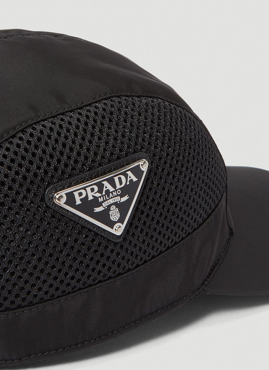 prada black cap