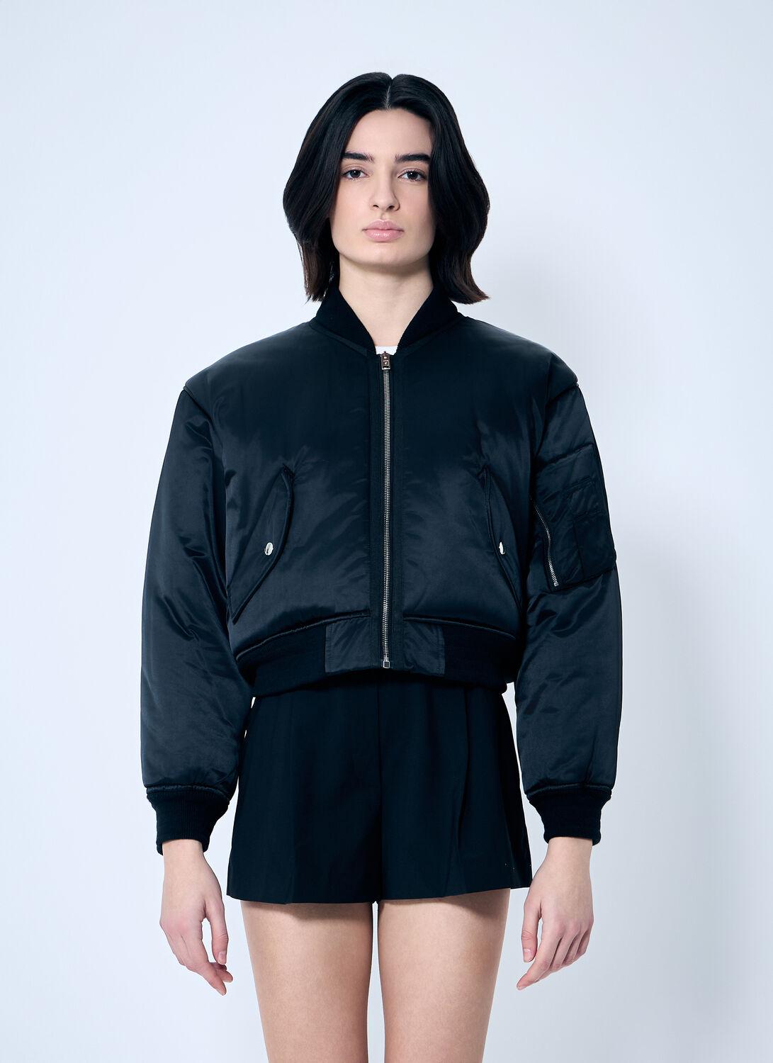 【送料&関税込】Alexander Wang Black Nylon Bomber Jacket UWC4242050001F.jpg?sw=512