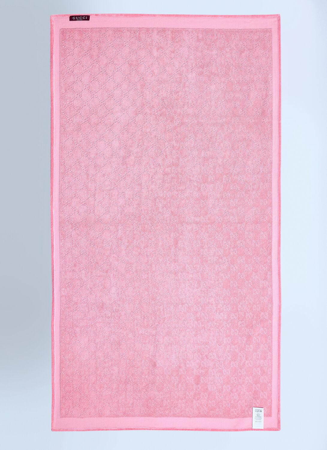 GUCCI タオル ピンク Gucci Gg Terry-cloth Towel in Pink | Lyst