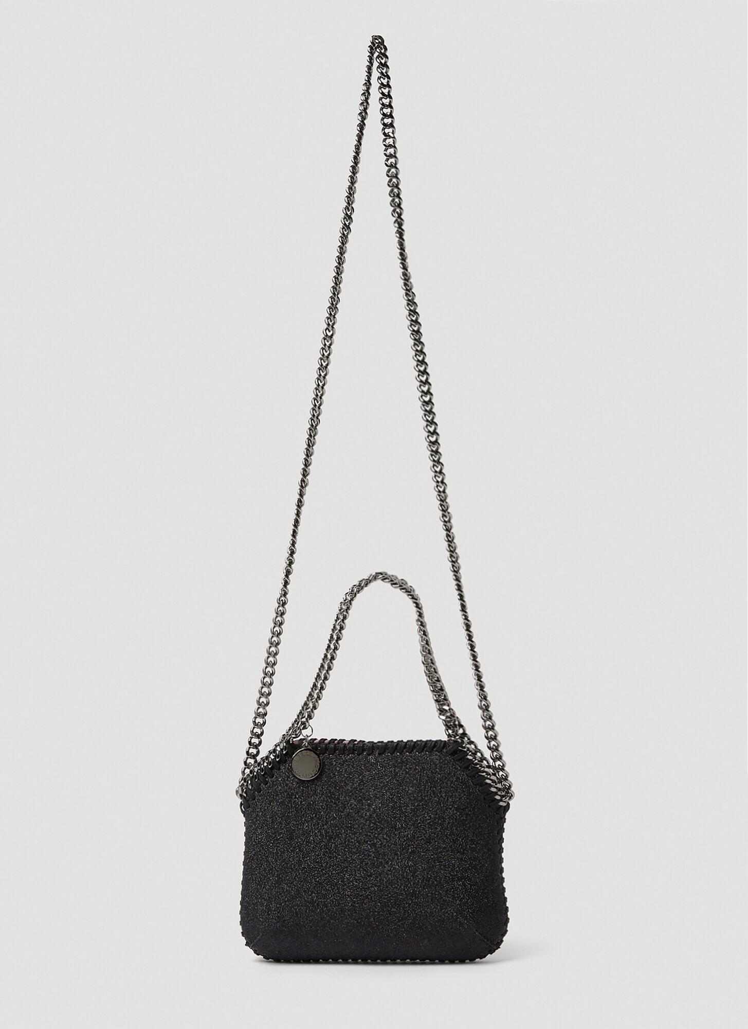 Womens Shoulder bags Stella McCartney Shoulder bags Save 23% Stella McCartney Mini Zip Shoulder Bag Glitter in Black 