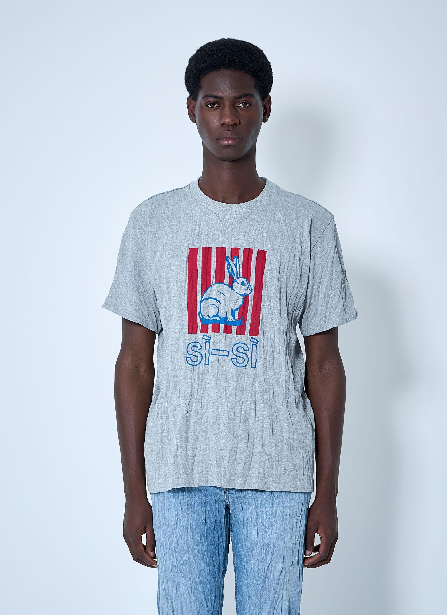 【関税込・国内発送】BOTTEGA VENETA Crushed Si-Si T-Shirt Bottega Veneta Crushed Sisi T-Shirt in Blue for Men | Lyst UK