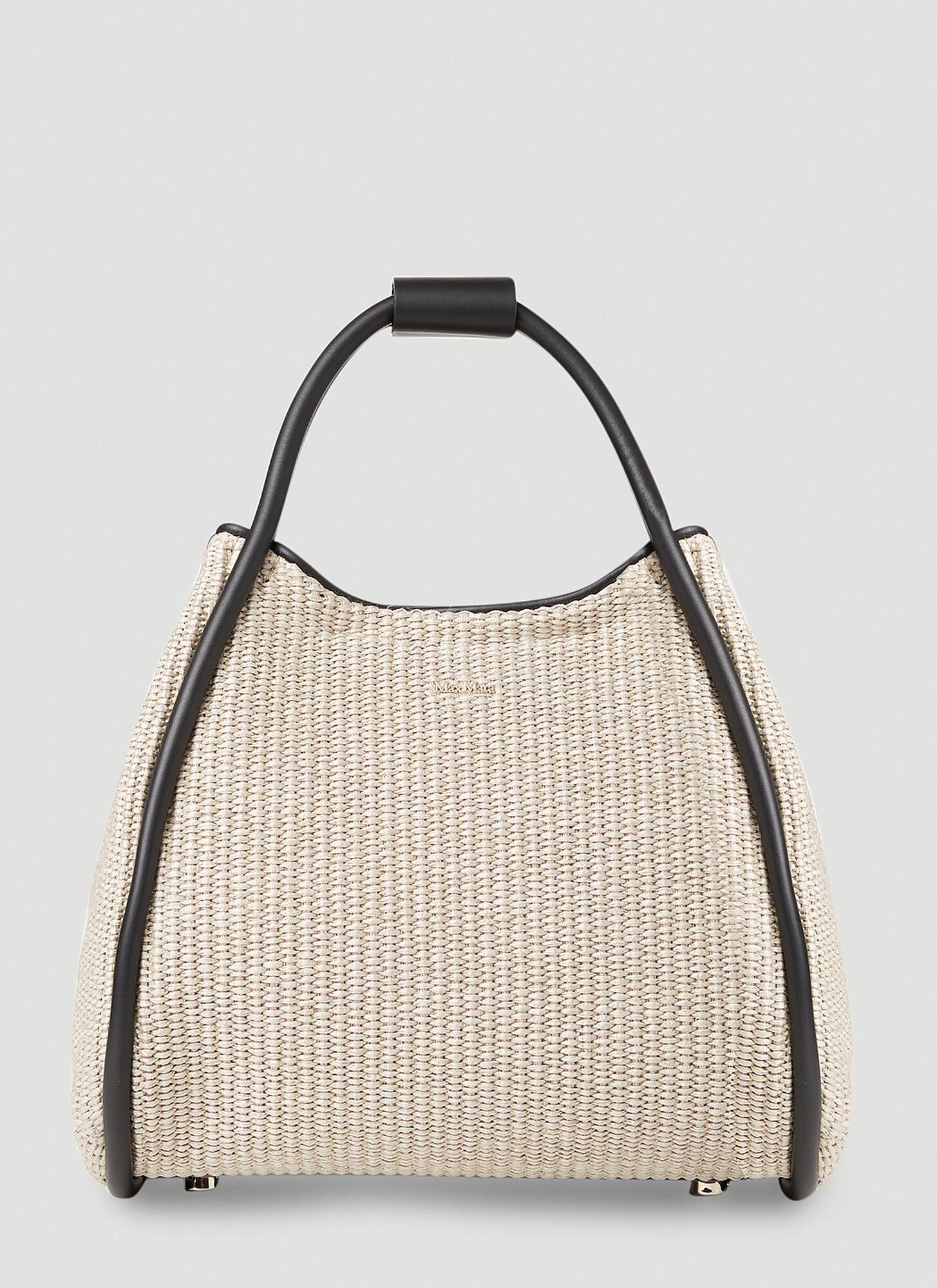 Max Mara Marines Straw Tote Bag in Natural Lyst