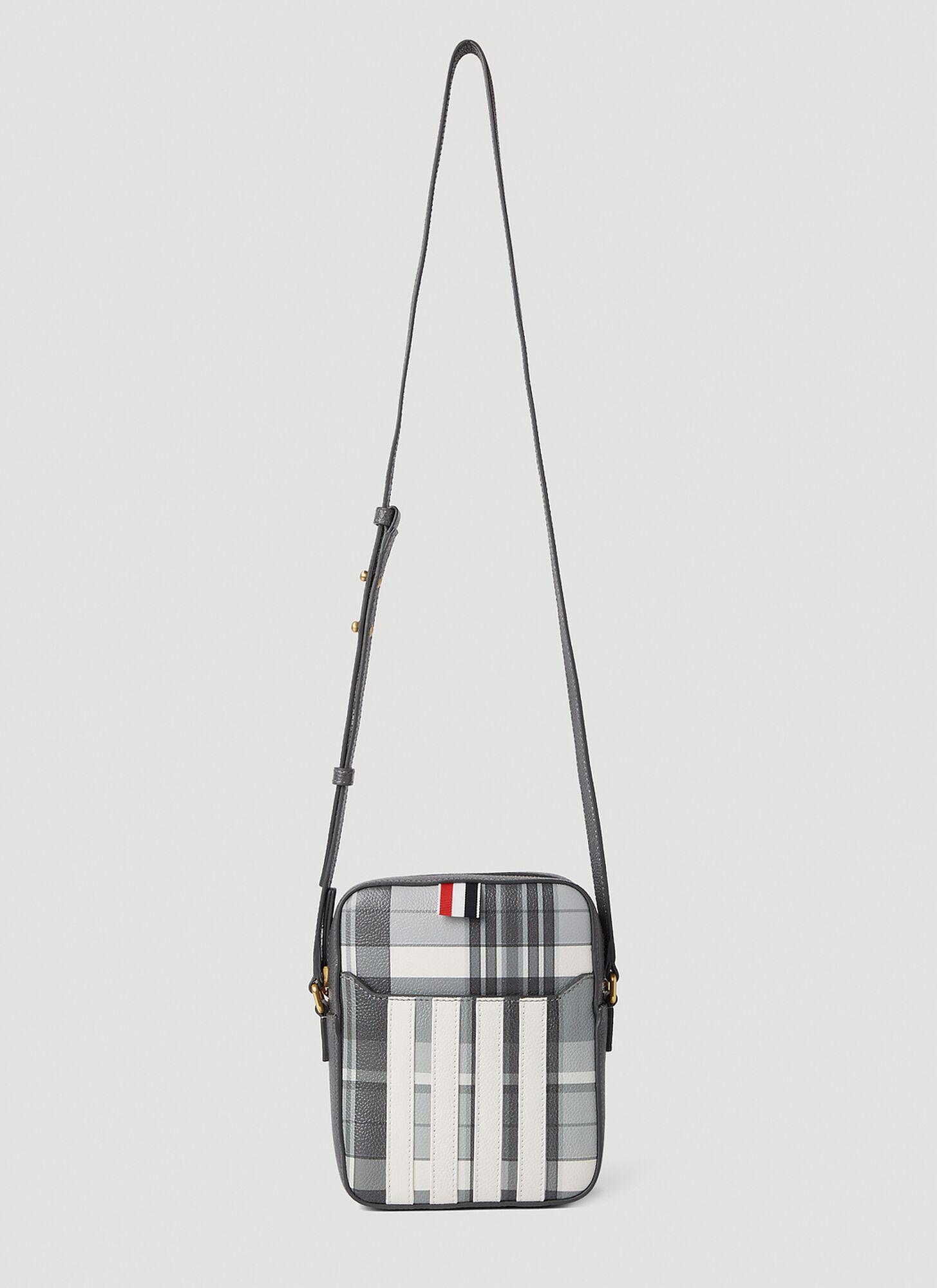 Thom Browne Vertical Camera Crossbody Bag in White for Men | Lyst