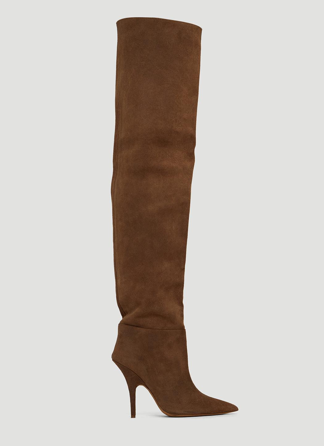 yeezy tubular thigh high boots