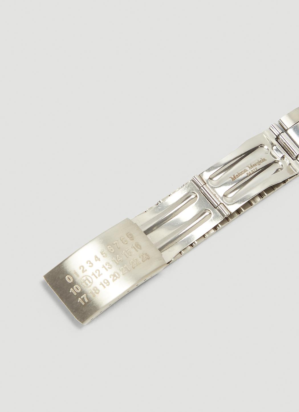 Maison Margiela Watch Strap Silver Bracelet in Metallic for Maison Margiela Watch Strap Silver Bracelet in Metallic for