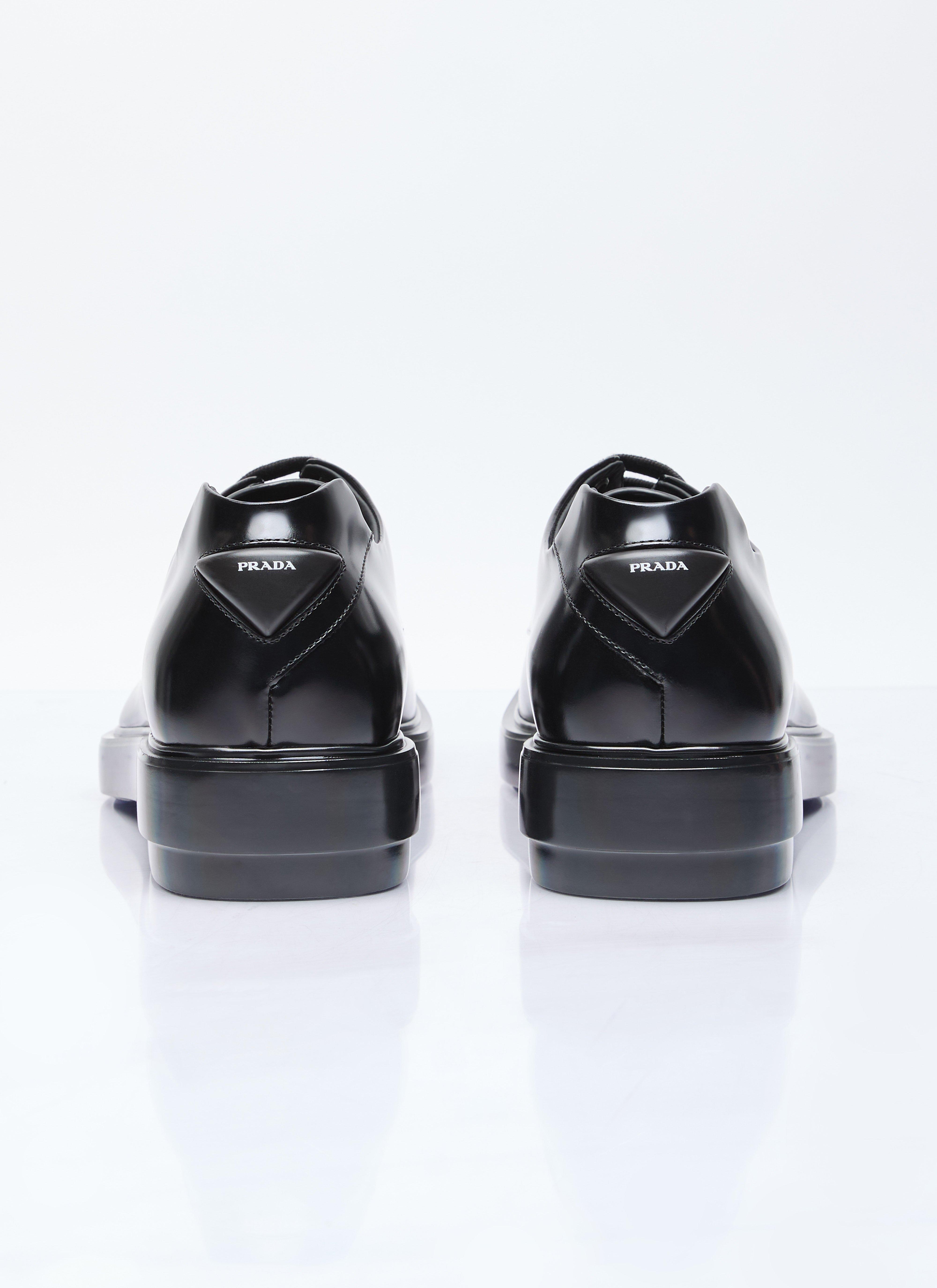 Prada Square Toe Derby Shoes in Black for Men | Lyst Canada