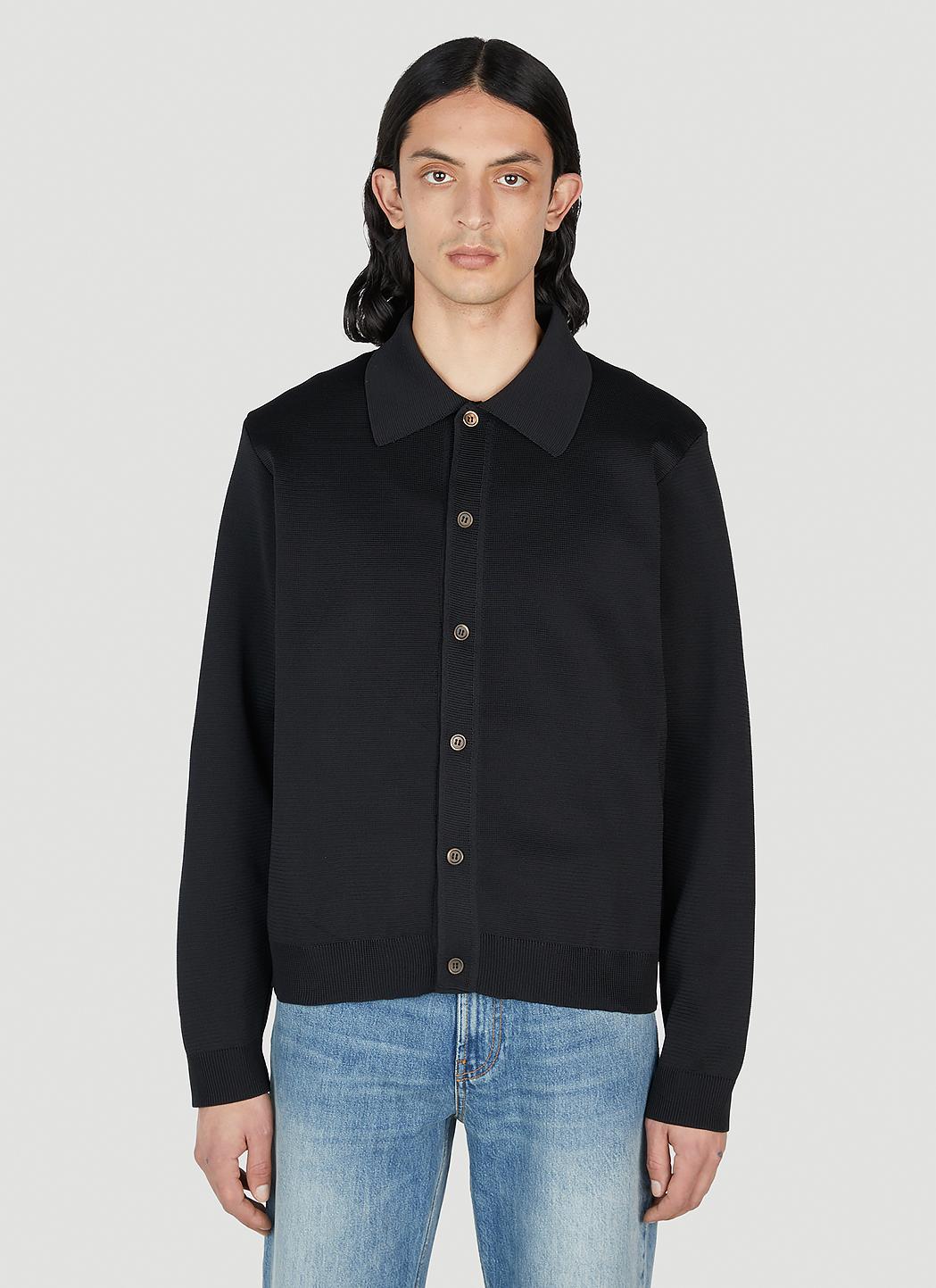 Our Legacy Evening Polo Cardigan in Black for Men | Lyst