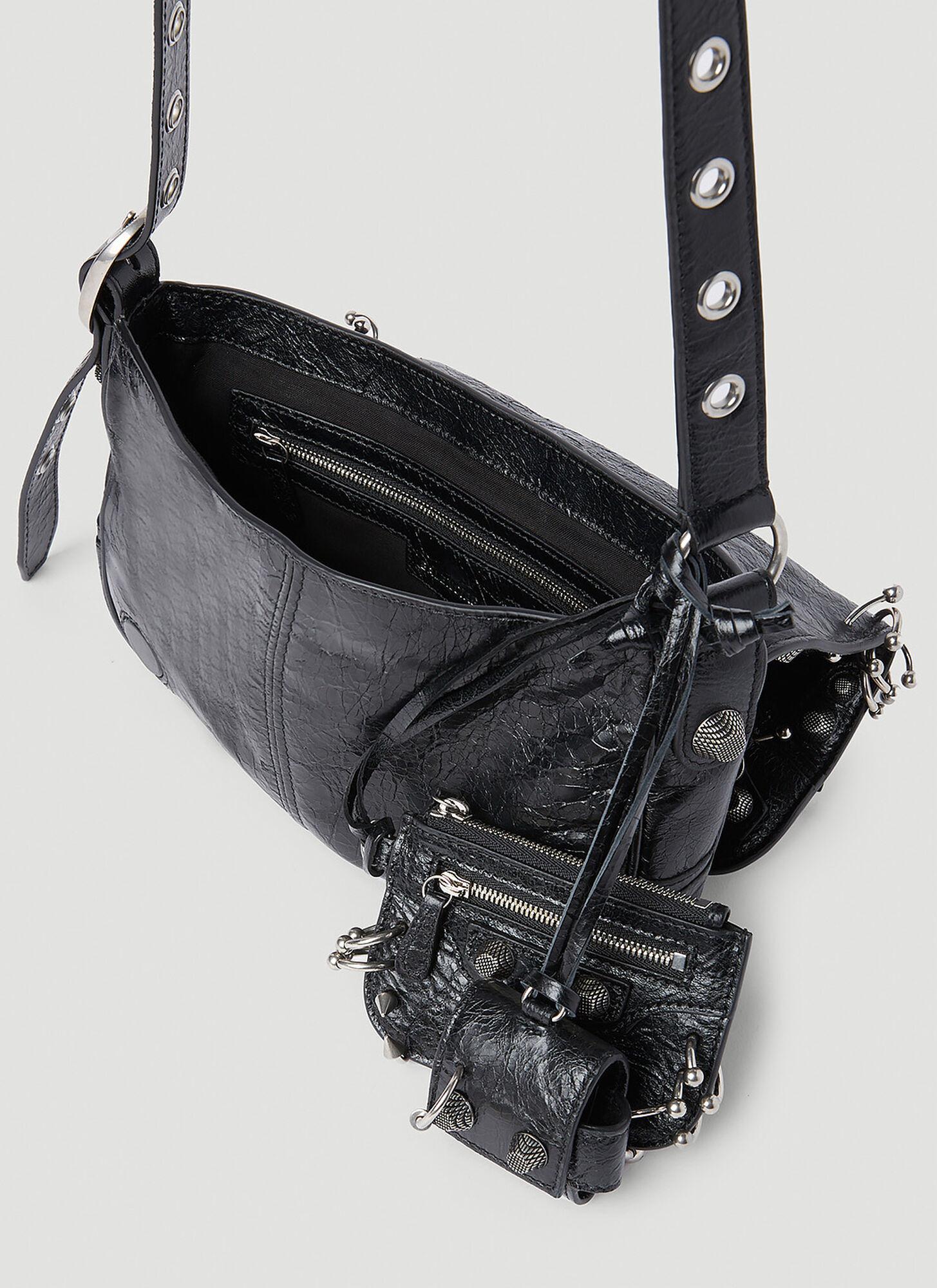 Balenciaga Le Cagole Piercing Crossbody Bag in White for Men