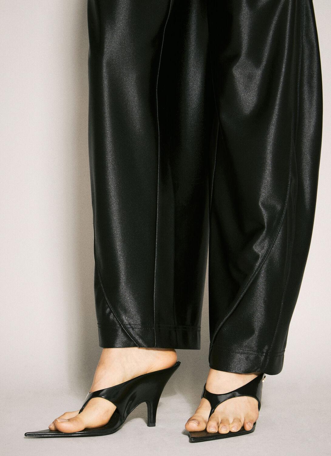 Alexander Wang Irina 90mm Pointy Toe Sandal In Calf Leather