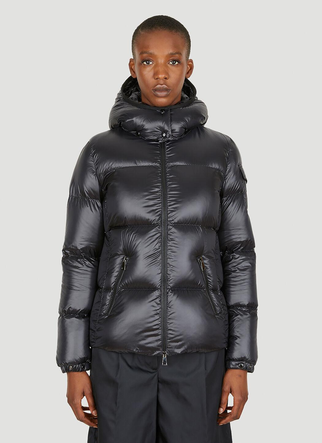 Moncler Synthetic Fourmine Hooded Puffer Jacket in Black | Lyst Canada