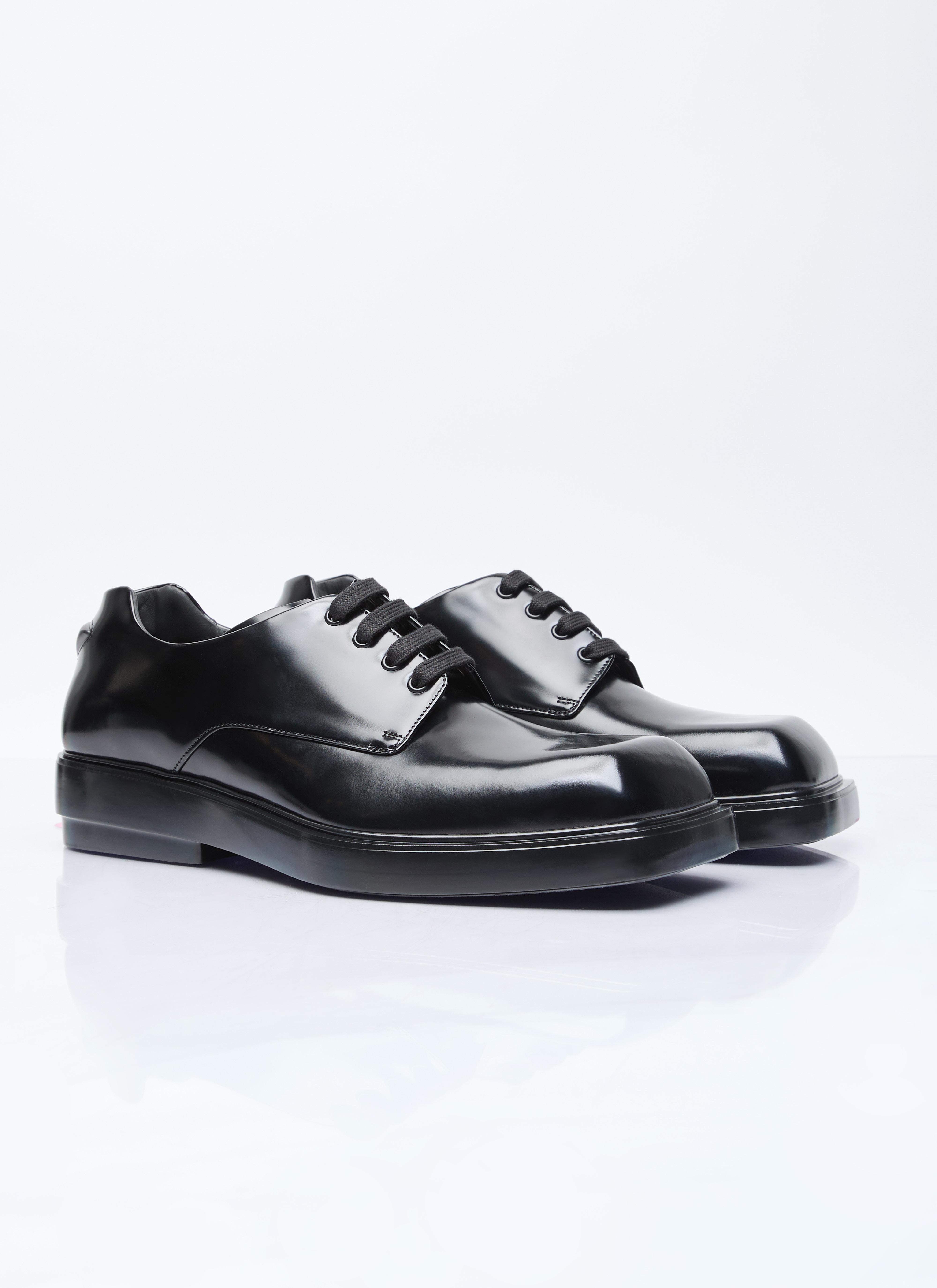 Prada Square Toe Derby Shoes in Black for Men | Lyst Canada