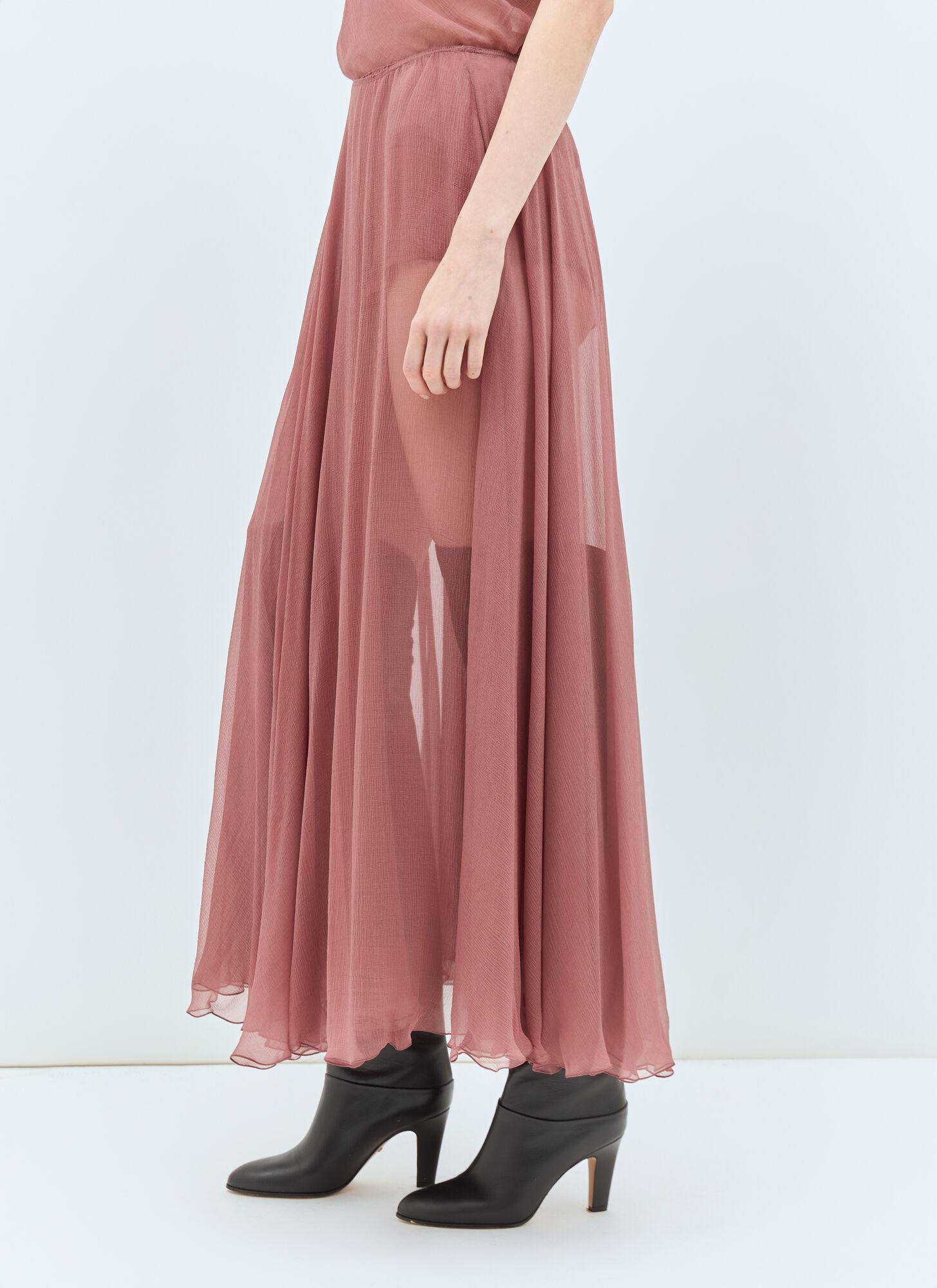 Chloe chiffon maxi skirt outlet