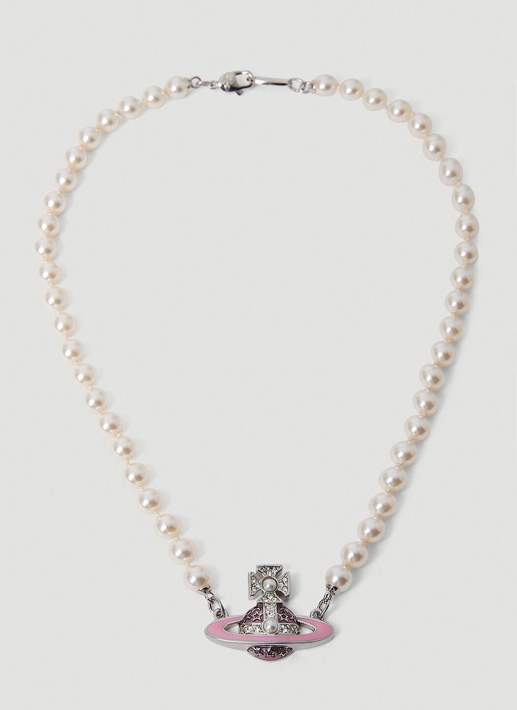 Vivienne westwood 2024 white pearl necklace