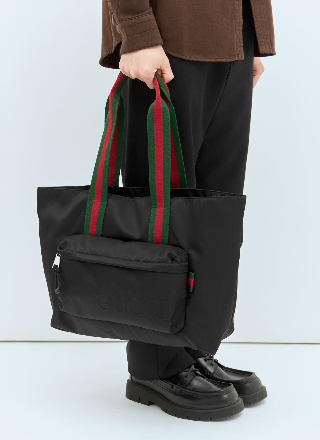 Gucci Nylon Tote Bag in Black for Men | Lyst