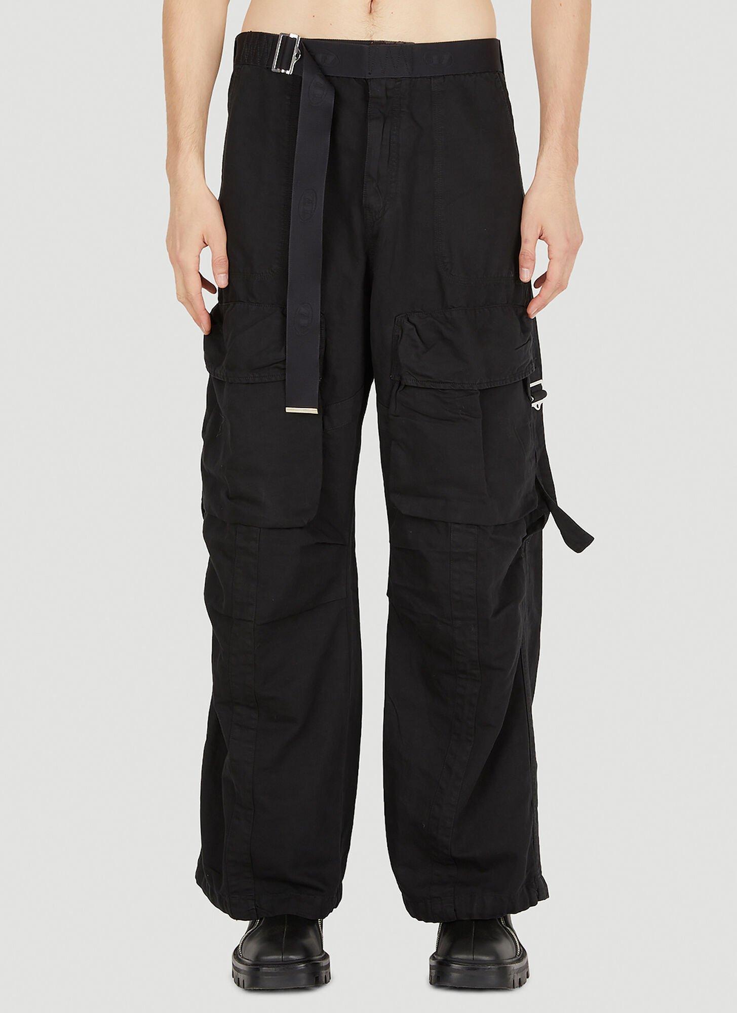 DIESEL P-malvio Cargo Pants in Black for Men | Lyst