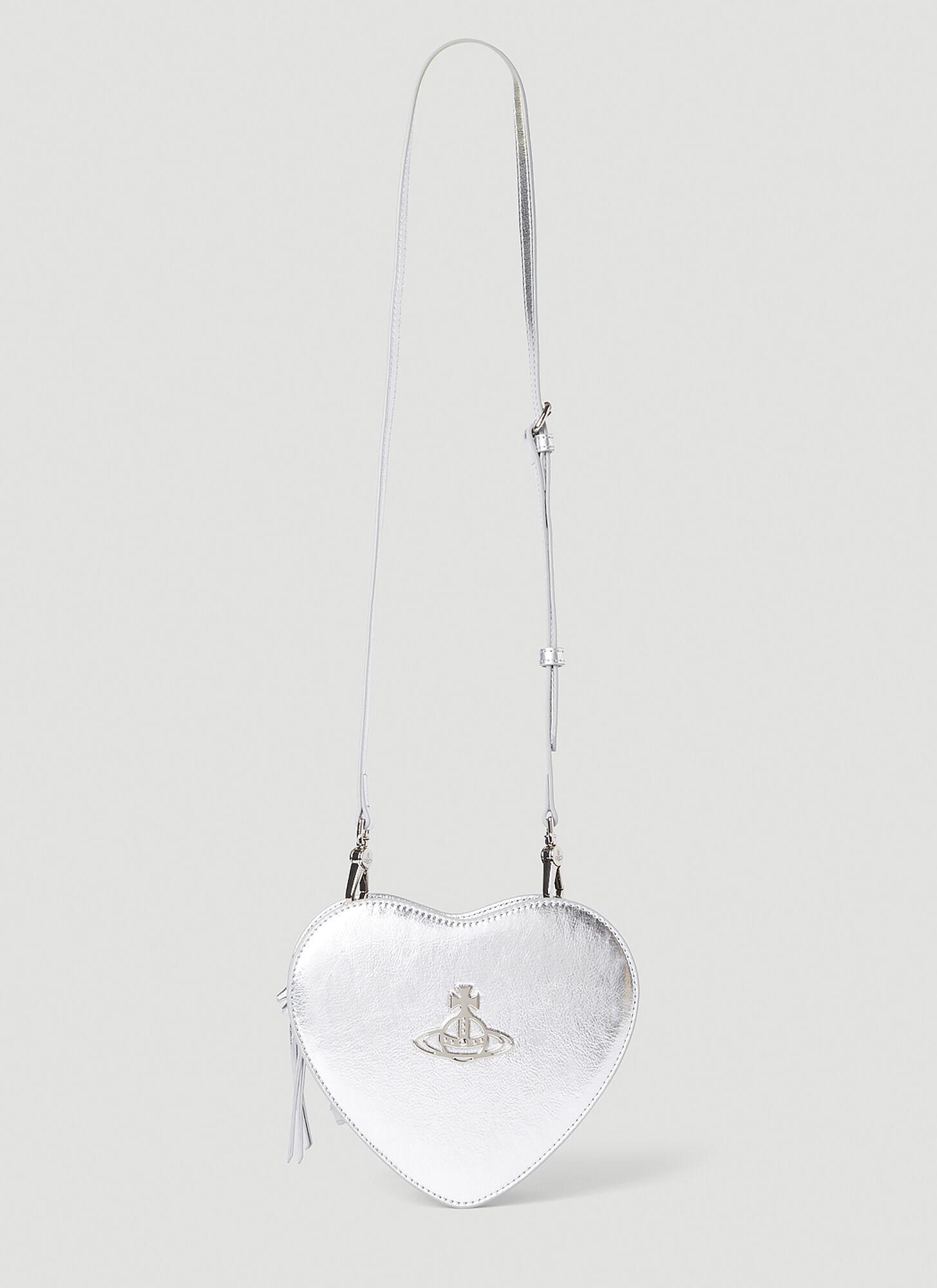 Vivienne Westwood Louise Heart Shoulder Bag in White | Lyst