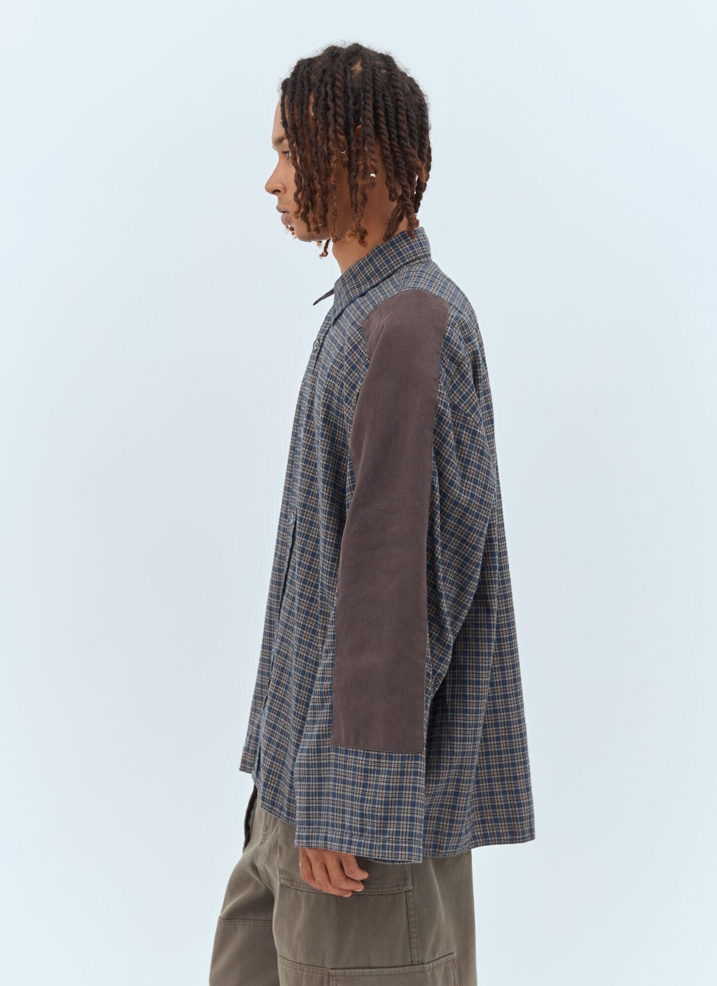 Acne Studios Check Button-Up Shirt in Grey for Men | Lyst Canada
