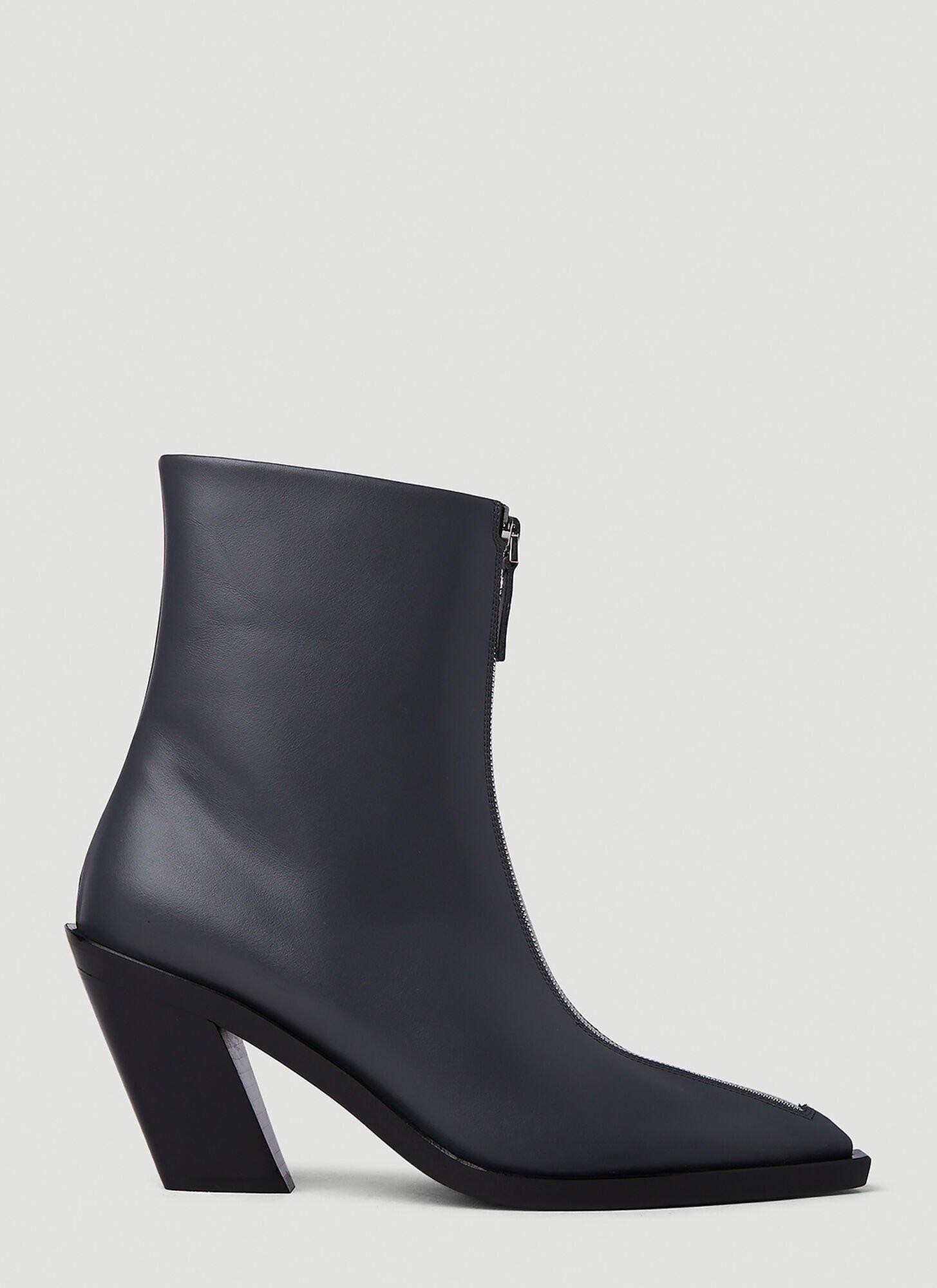 Elleme Eclair Zipper Boots in Blue Lyst