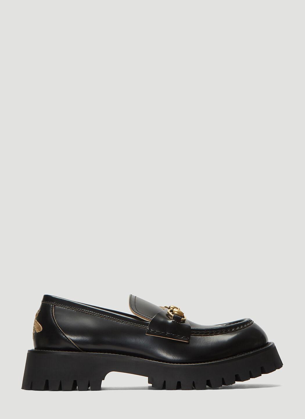Gucci Chunky Lug Sole Loafers in Black | Lyst Australia