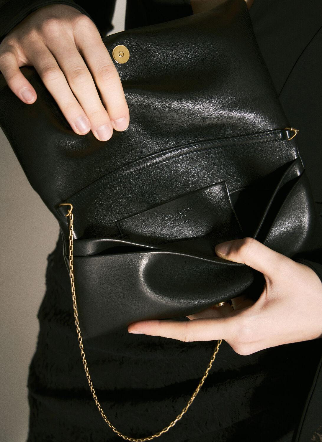 ショルダーバッグ・ポシェット Saint Laurent 'Hobo Calypso' mini shoulder bag Calypso Mini leather shoulder bag in black - Saint Laurent